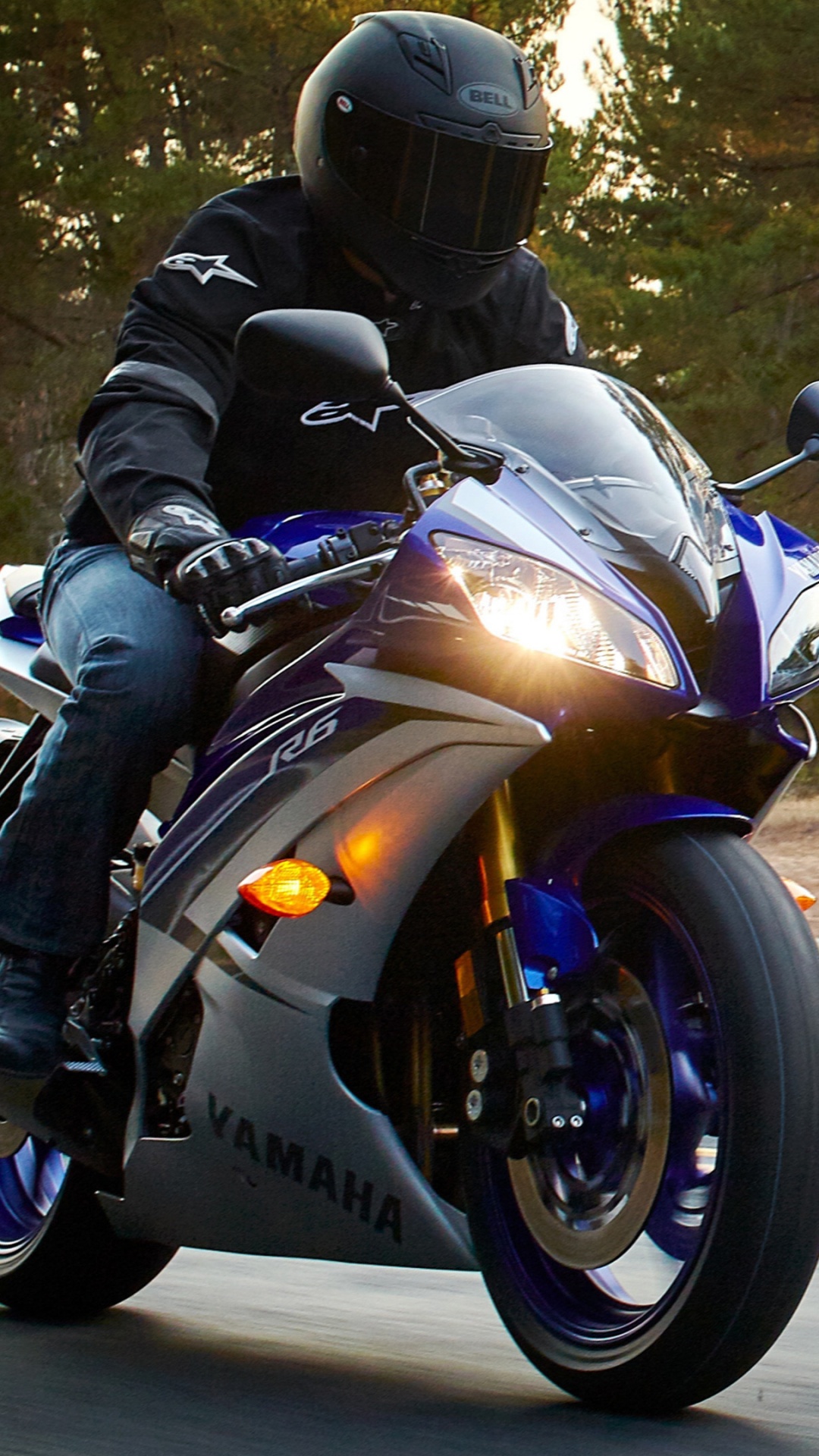 Обои мотоцикл, Ямаха мотор Компани, мотоспорт, авто, колесо в разрешении 1080x1920