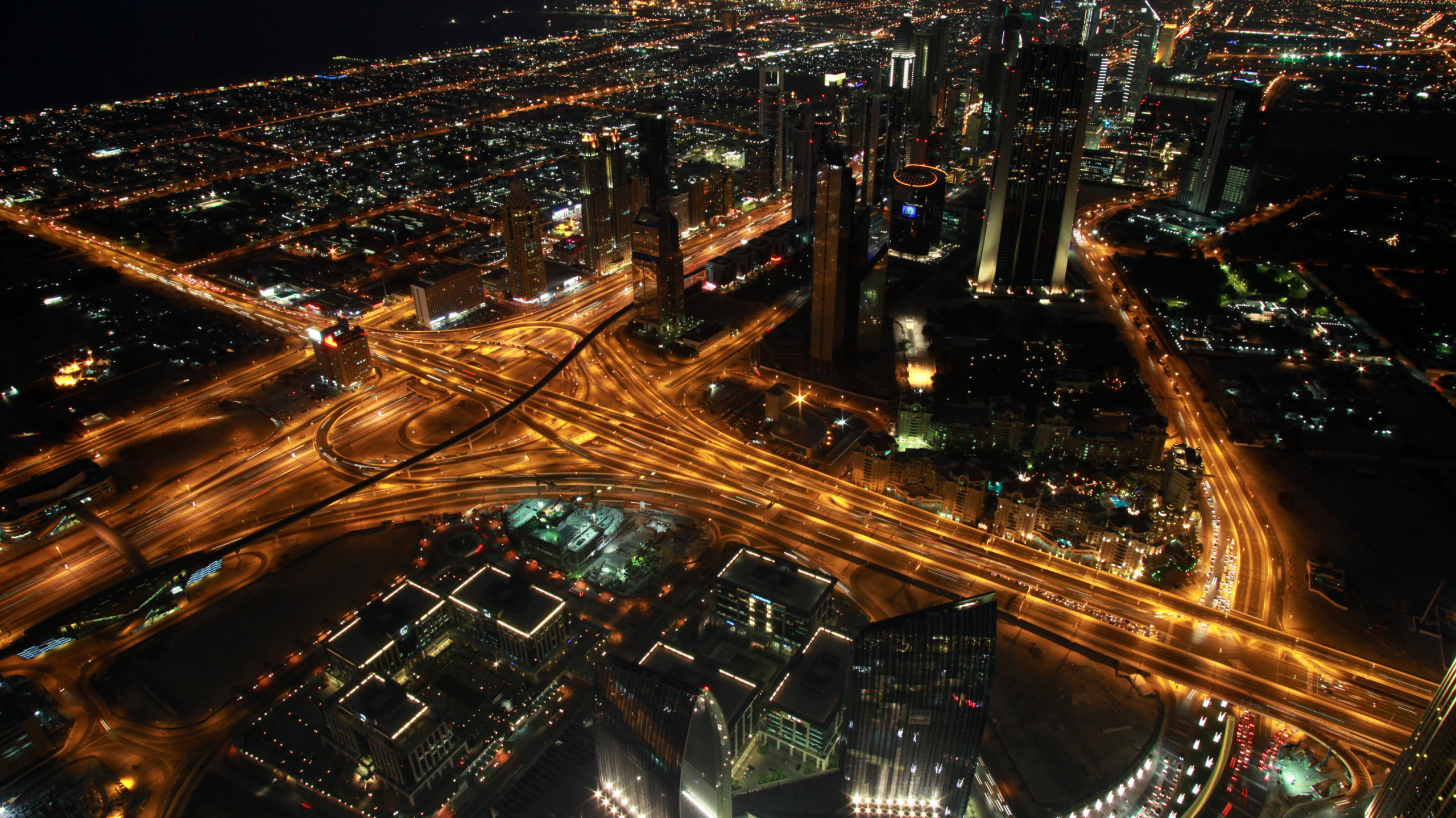 Обои небоскреб, ориентир, Бурдж Халифа, столица, город в разрешении 2560x1440