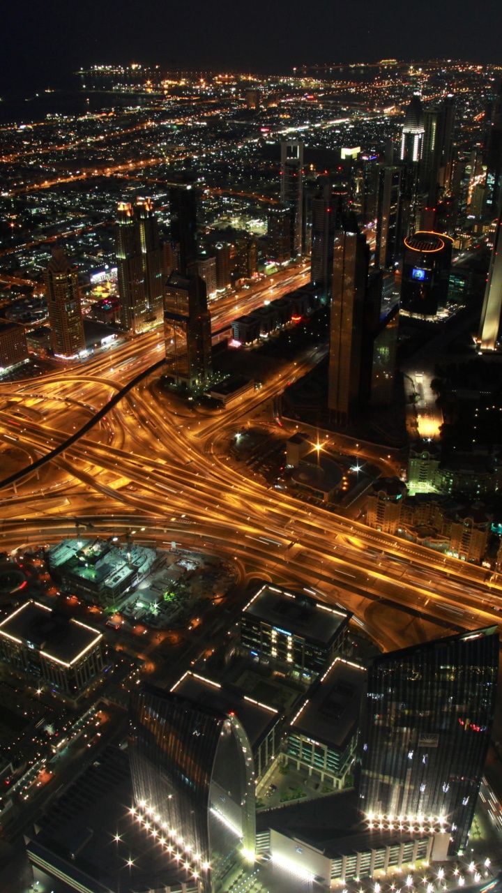 Обои небоскреб, ориентир, Бурдж Халифа, столица, город в разрешении 720x1280