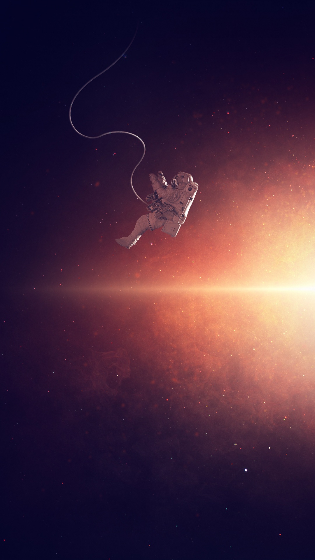 Обои земля, космос, атмосфера, космическое пространство, планета в разрешении 1080x1920