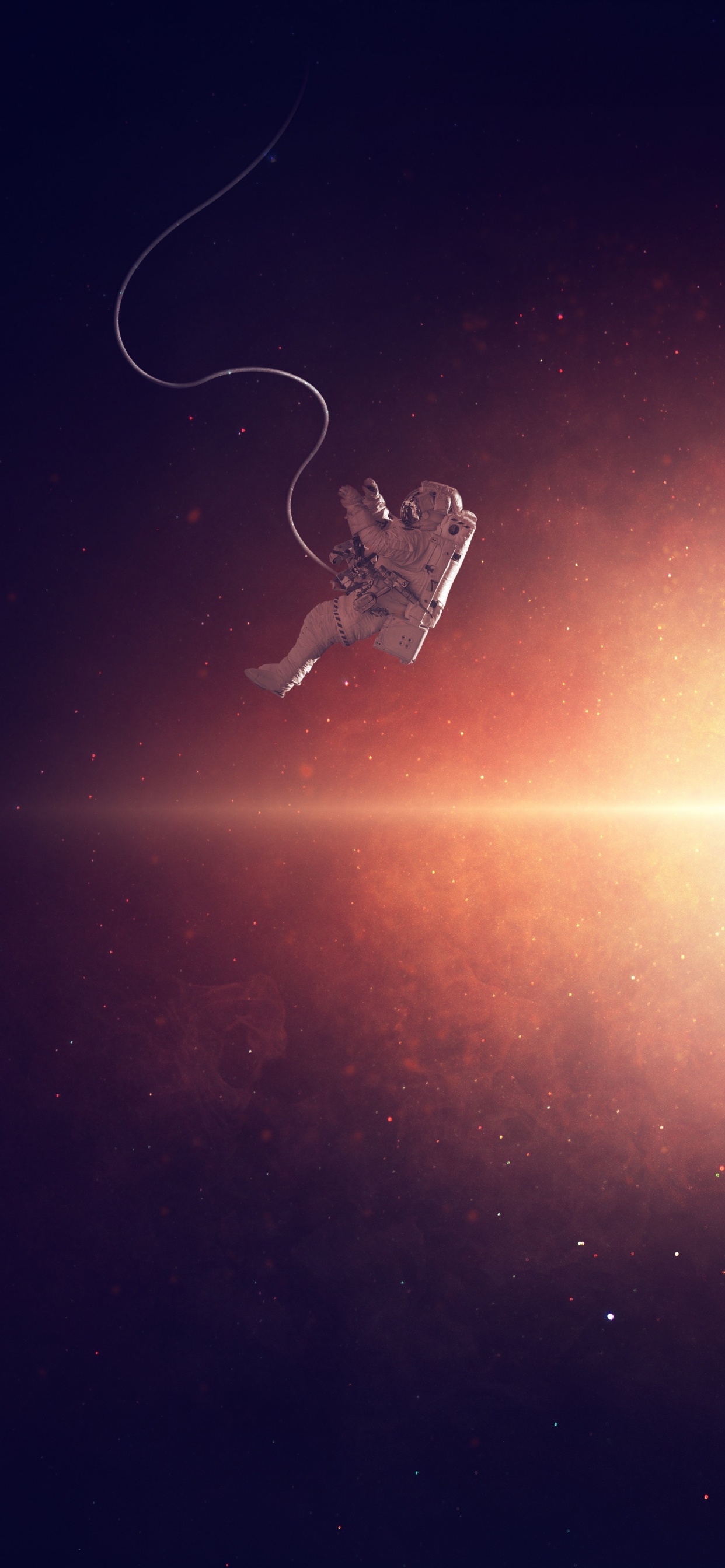 Обои земля, космос, атмосфера, космическое пространство, планета в разрешении 1242x2688