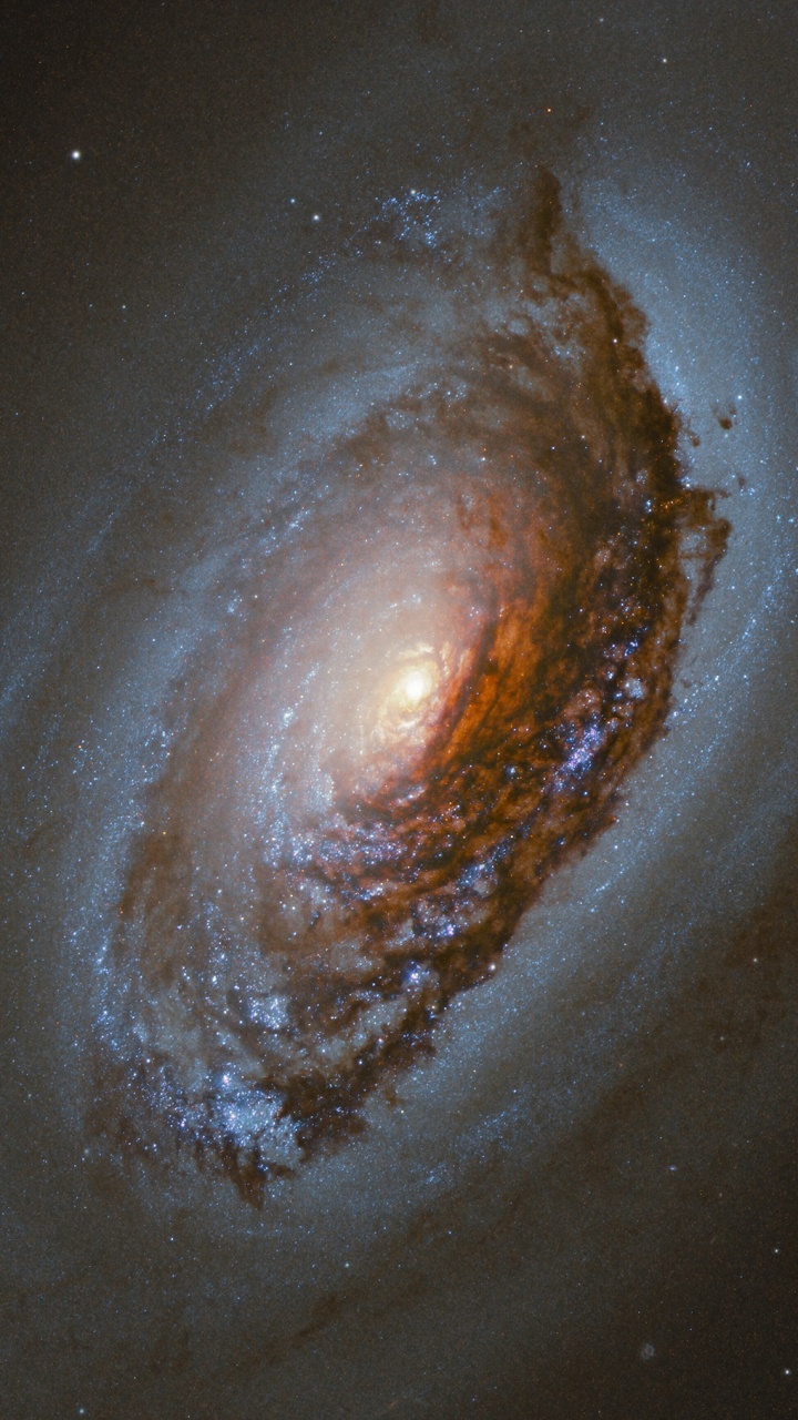 Обои галактика сглаза, Галактика Черный Глаз, Галактика, спиральная Галактика, Астрономия в разрешении 720x1280