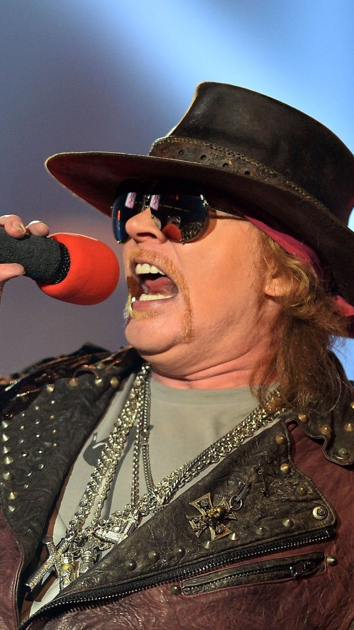 Обои Аксель Роуз, Guns N Roses, ac dc, ведущий вокал, музыкальный исполнитель в разрешении 720x1280