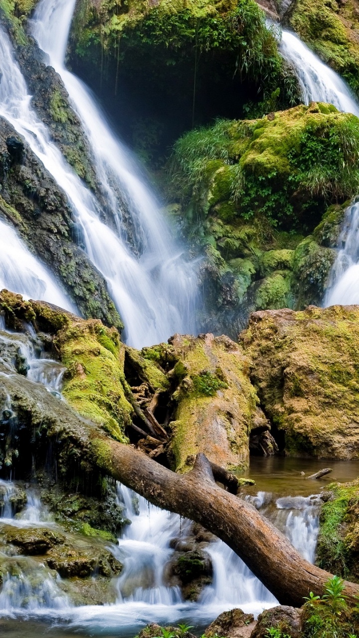 Обои водопад, гидроресурсы, водоем, природа, вода в разрешении 720x1280