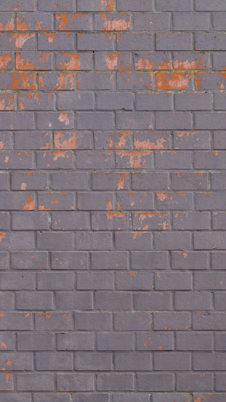 Обои кирпичная кладка, каменная стена, дорожное покрытие, кирпич, стена в разрешении 750x1334