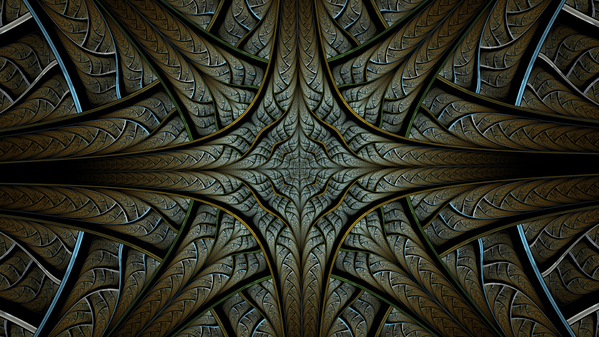 Обои фрактал, фрактальное искусство, абстракция, узор, резьба по камню в разрешении 1920x1080