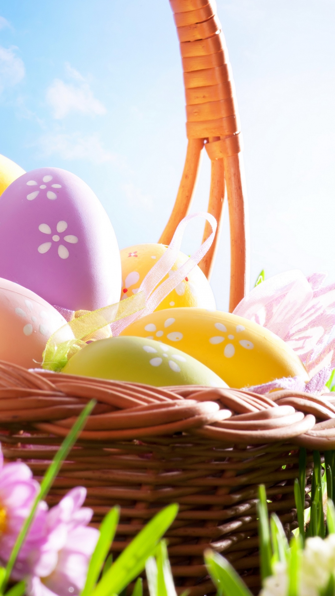 Обои весна, пасха, пасхальное яйцо, воскресение Иисуса, вознесение Иисуса в разрешении 1080x1920