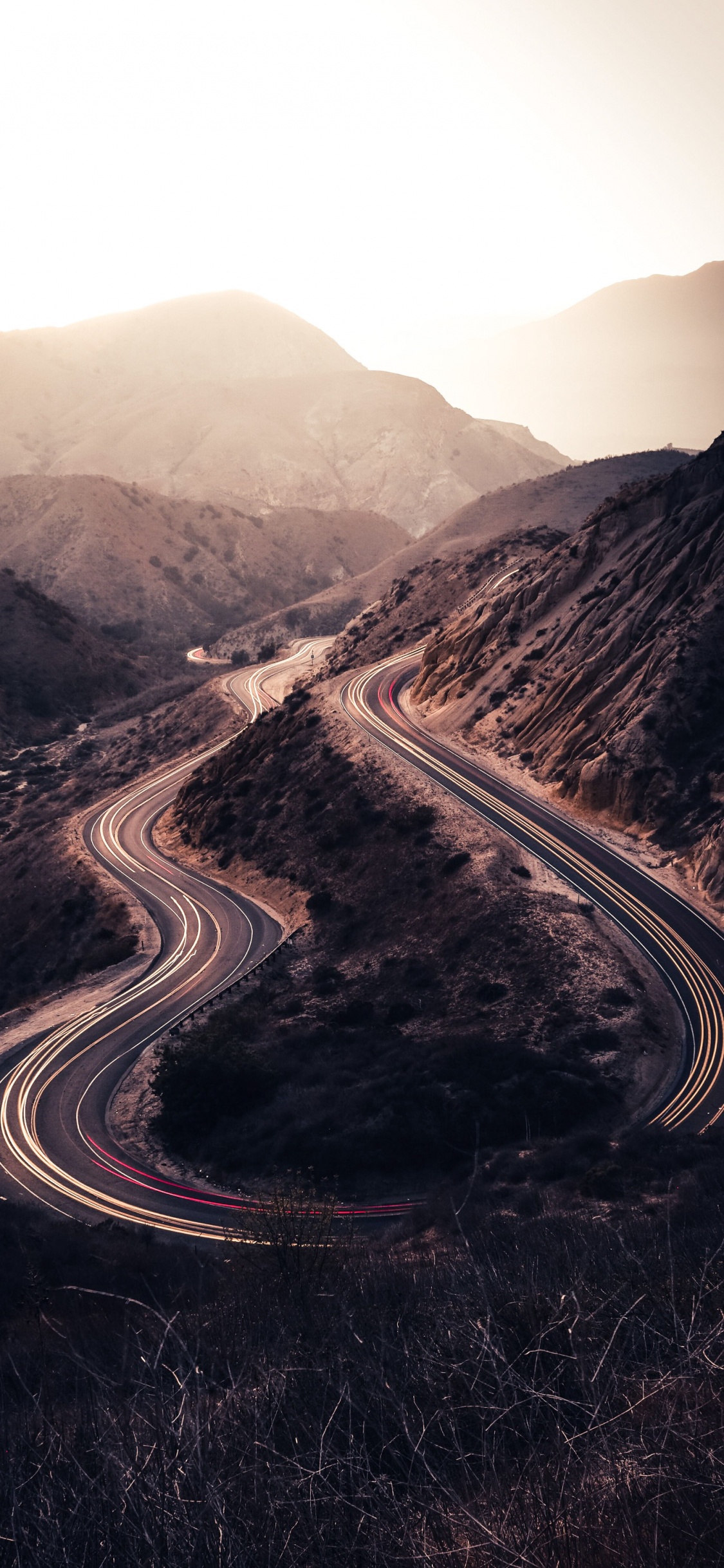 Обои украшать их, Мурпарк, холмистая местность, гора, дорожное покрытие в разрешении 1125x2436