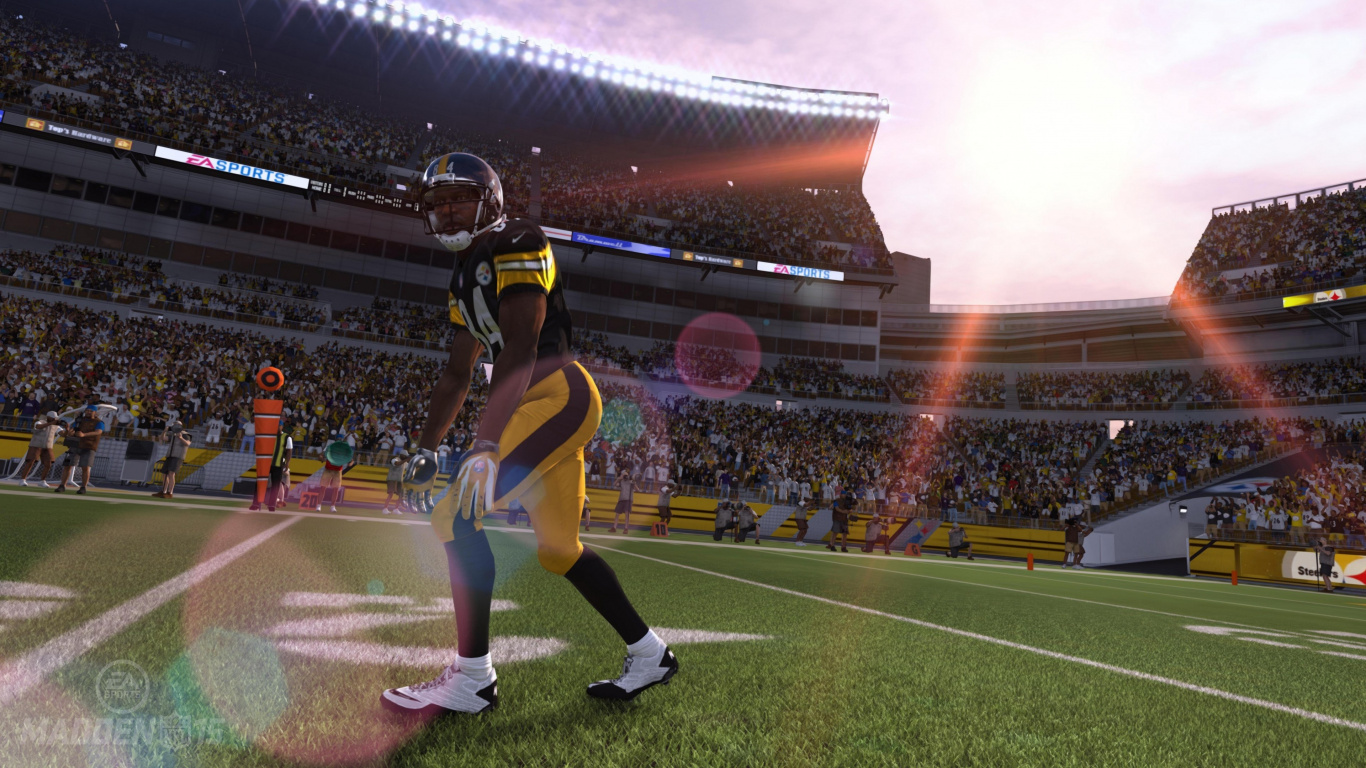 Обои Лига, спортивные соревнования, американский футбол, playstation 4, playstation 3 в разрешении 1366x768