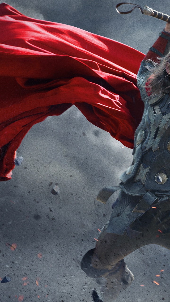 Обои Крис Хемсворт, Тор Темный мир, ТОР, супергерой, библиотека Loki в разрешении 720x1280