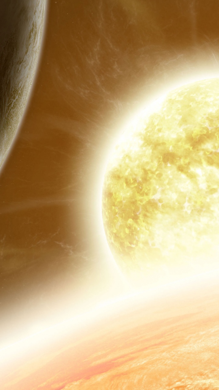 Обои атмосфера, земля, космическое пространство, астрономический объект, космос в разрешении 720x1280