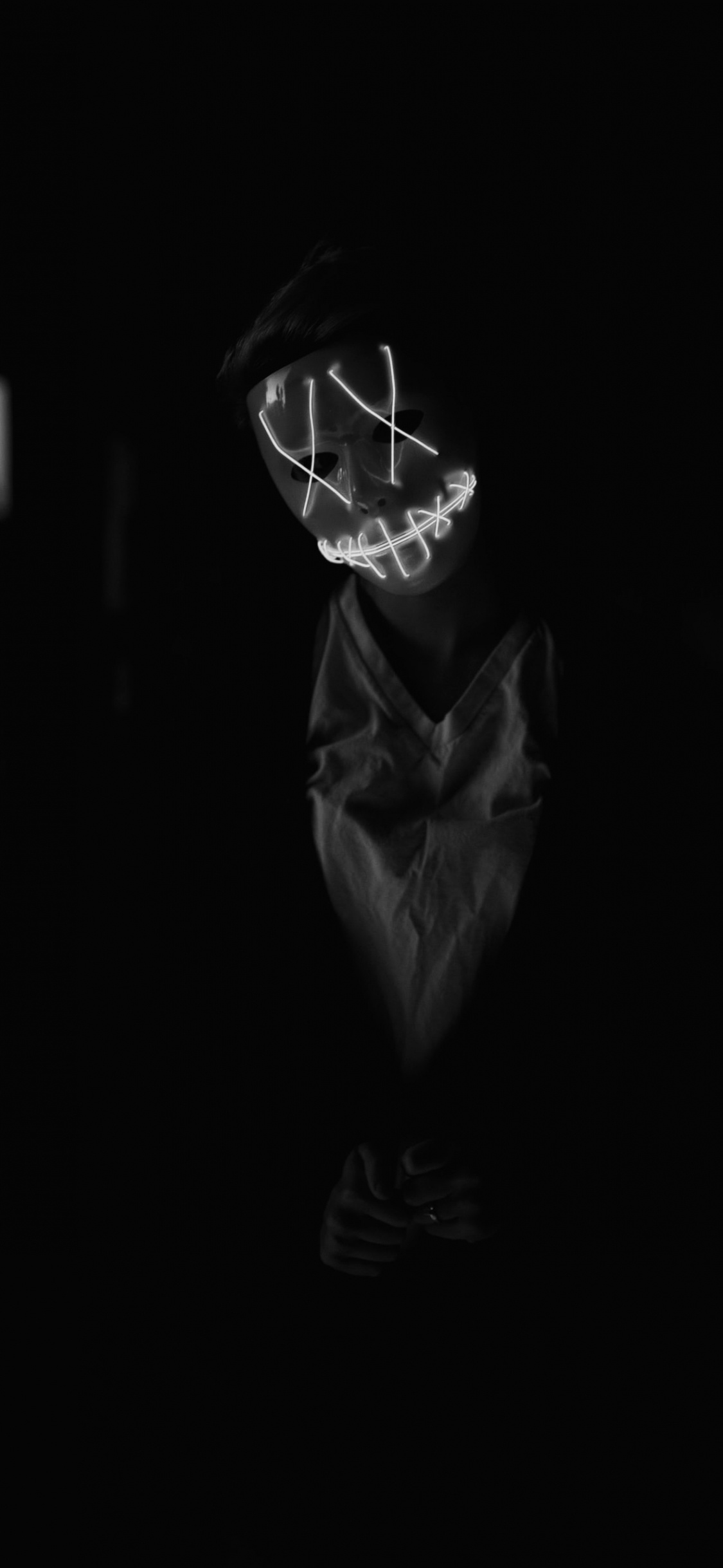 Обои темно-эстетическое, эстетика, черный, белые, темнота в разрешении 1125x2436