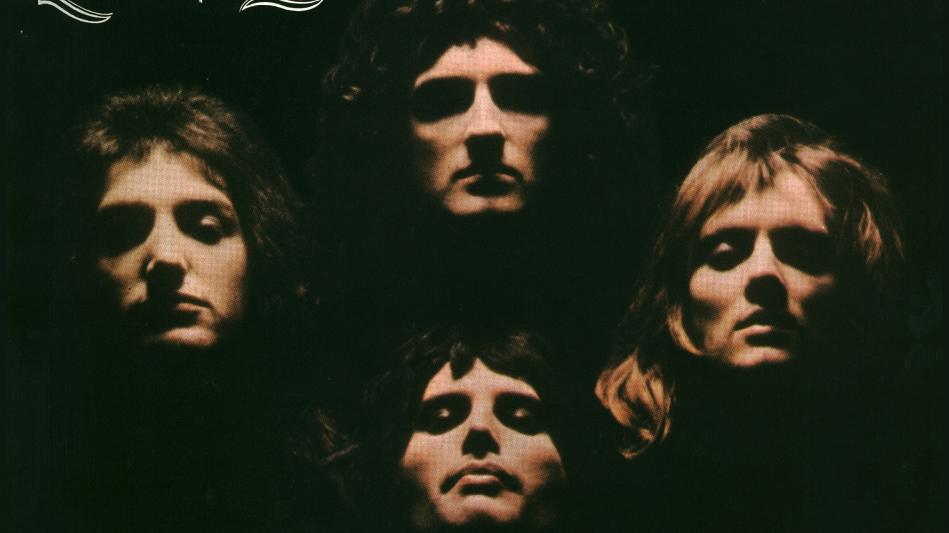 Обои Роджер Меддоус Тэйлор, Королева, Альбом, граммофонная пластинка, полночь в разрешении 1366x768