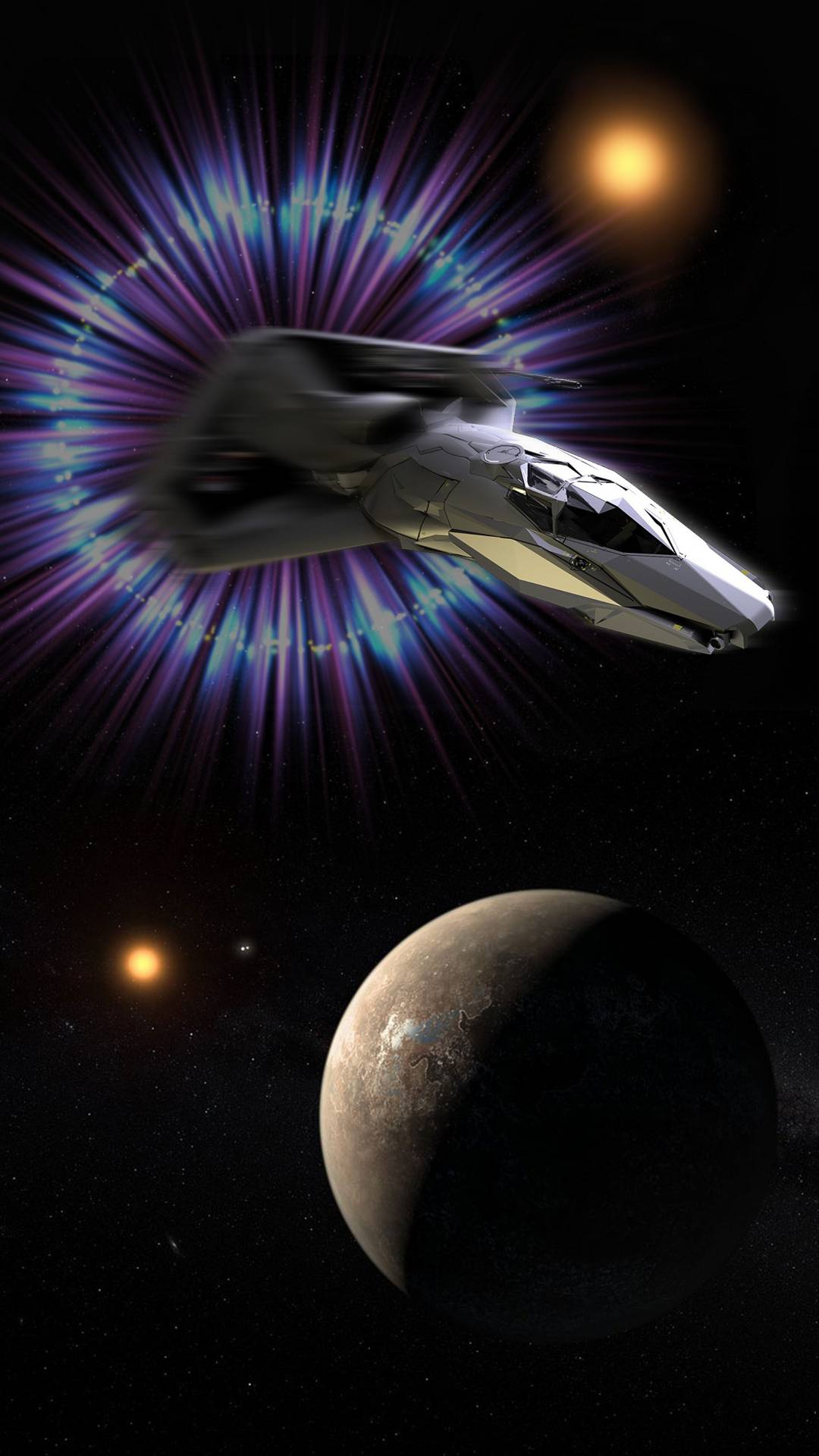 Обои Болиндерпрод, свет, Галактика, птица, астрономический объект в разрешении 1080x1920