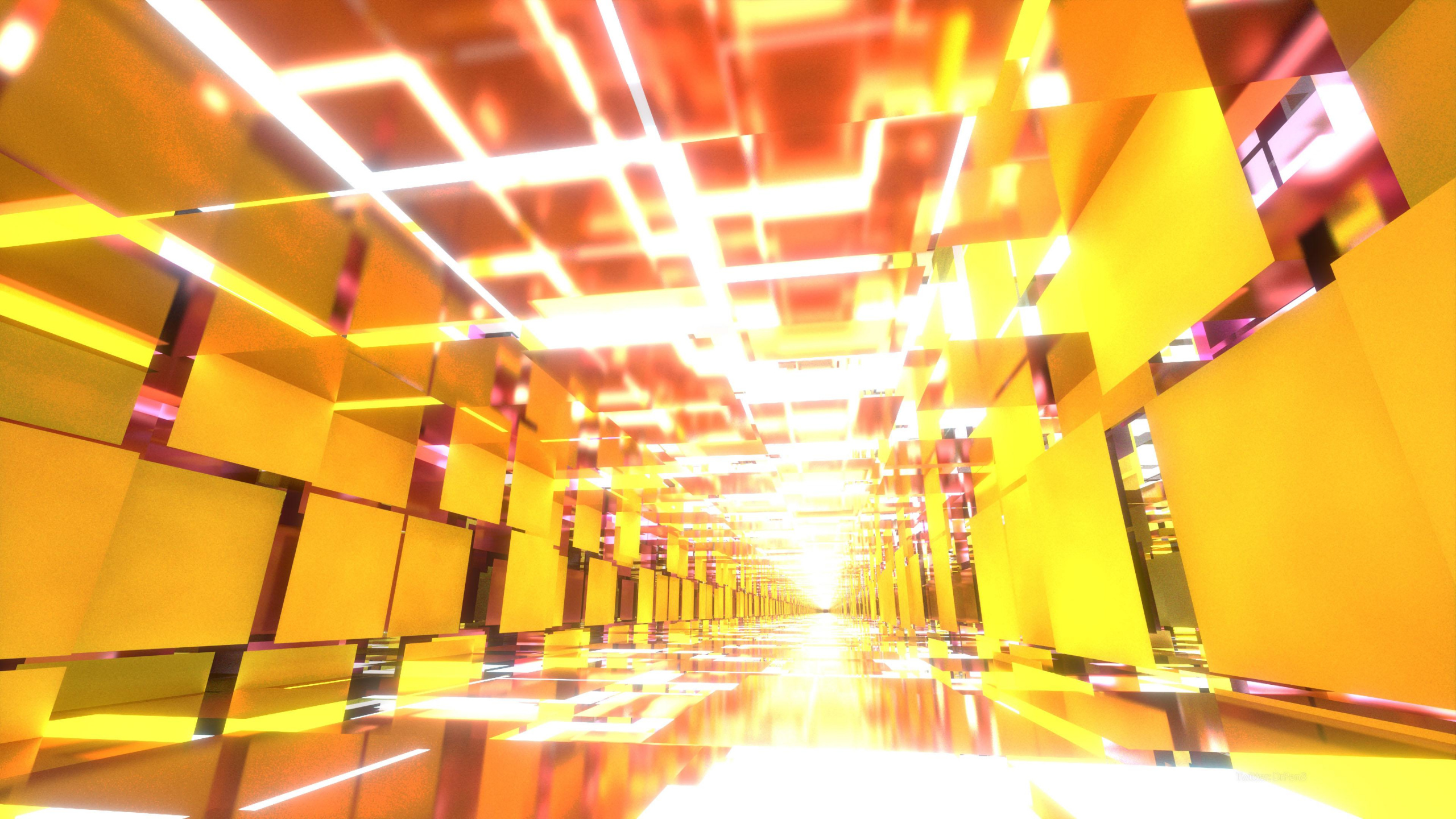 Обои Апельсин, Янтарь, желтый, линия, потолок в разрешении 2560x1440