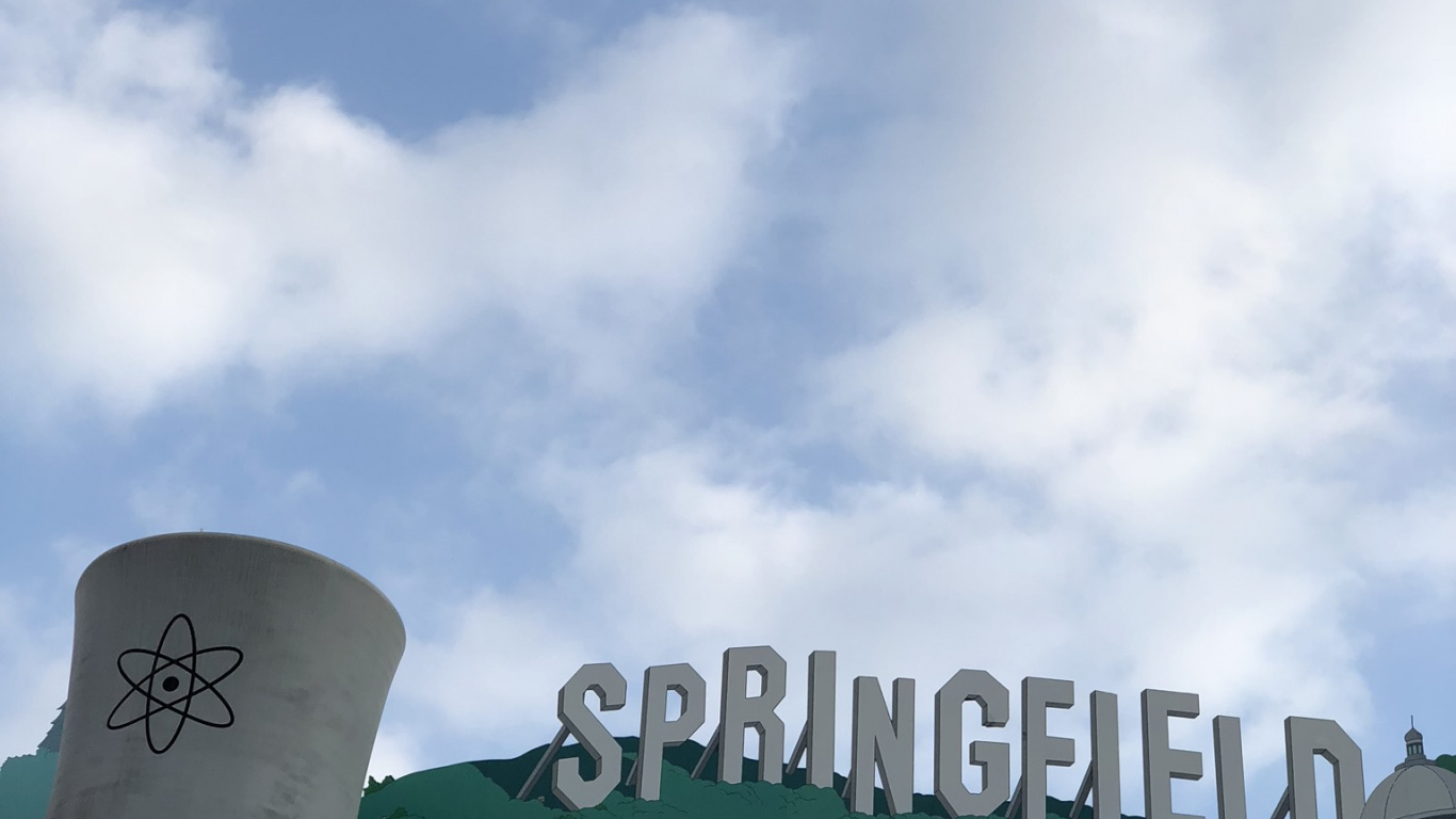 Обои Голливуд, Спрингфилд, дневное время, облако, кучевое облако в разрешении 1366x768