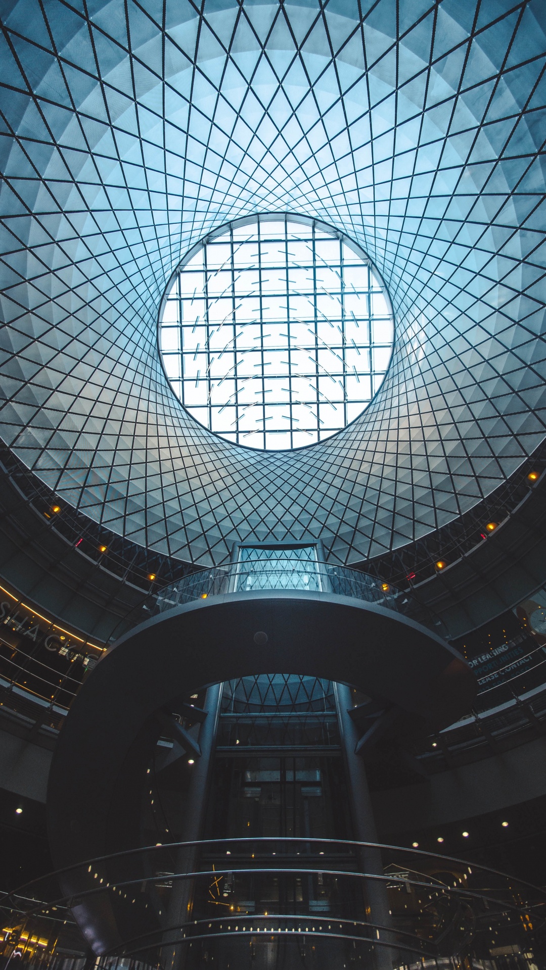 Обои архитектура, синий, ориентир, свет, купол в разрешении 1080x1920
