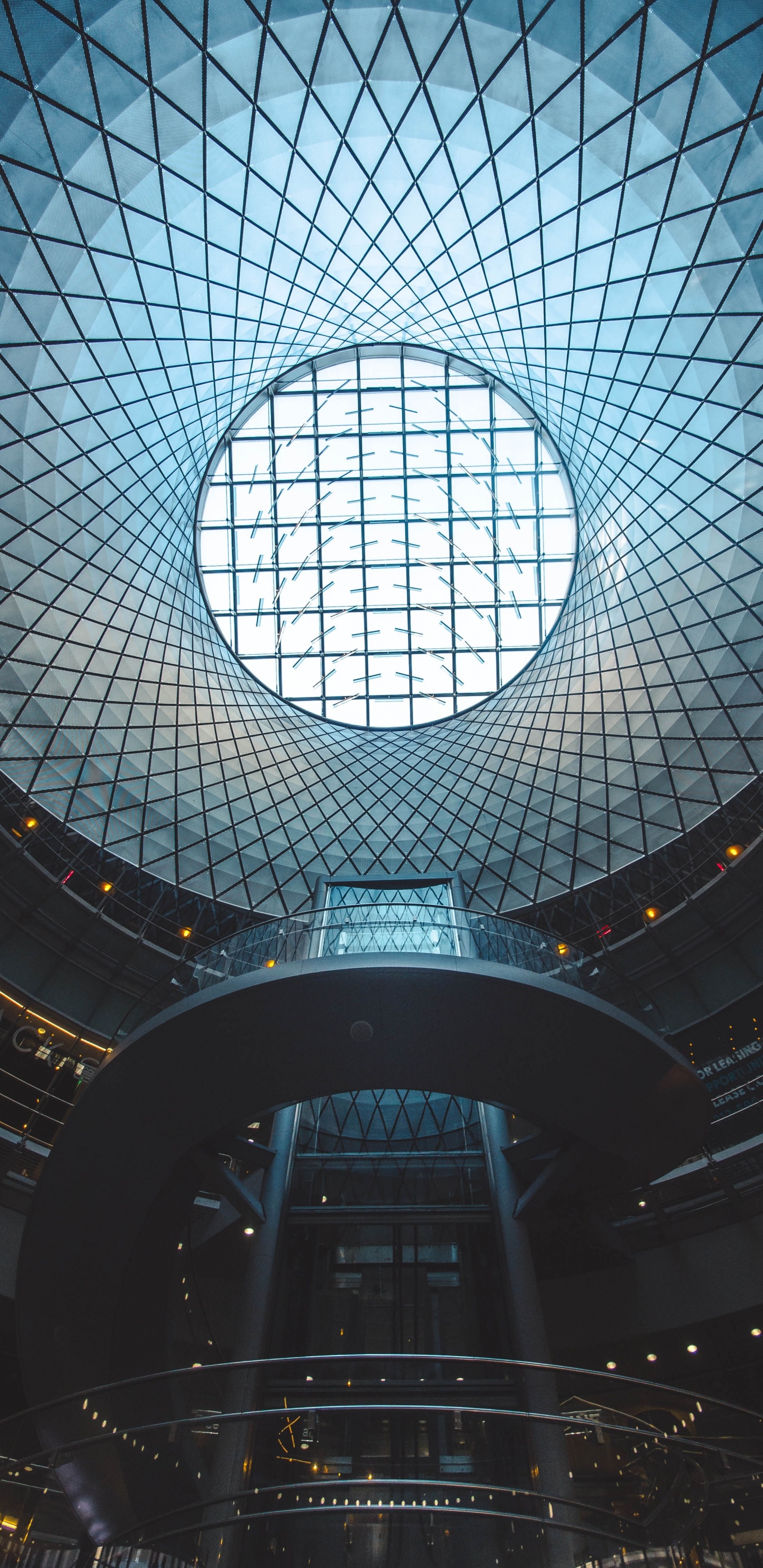 Обои архитектура, синий, ориентир, свет, купол в разрешении 1440x2960