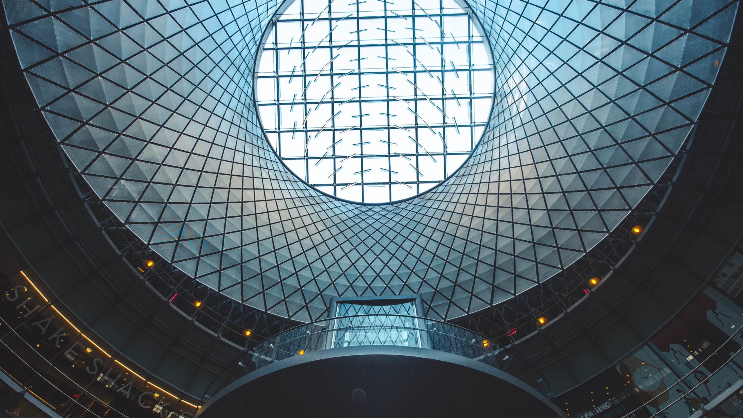 Обои архитектура, синий, ориентир, свет, купол в разрешении 2560x1440