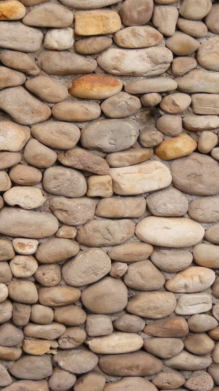 Обои каменная стена, стена, камень, наложение текстуры, булыжник в разрешении 720x1280