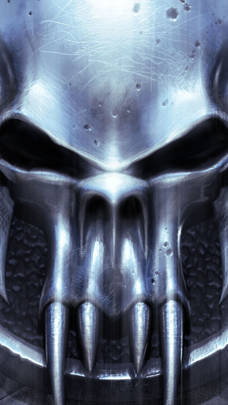 Обои шлем, череп, кость, суперзлодей, клан логотип череп в разрешении 750x1334