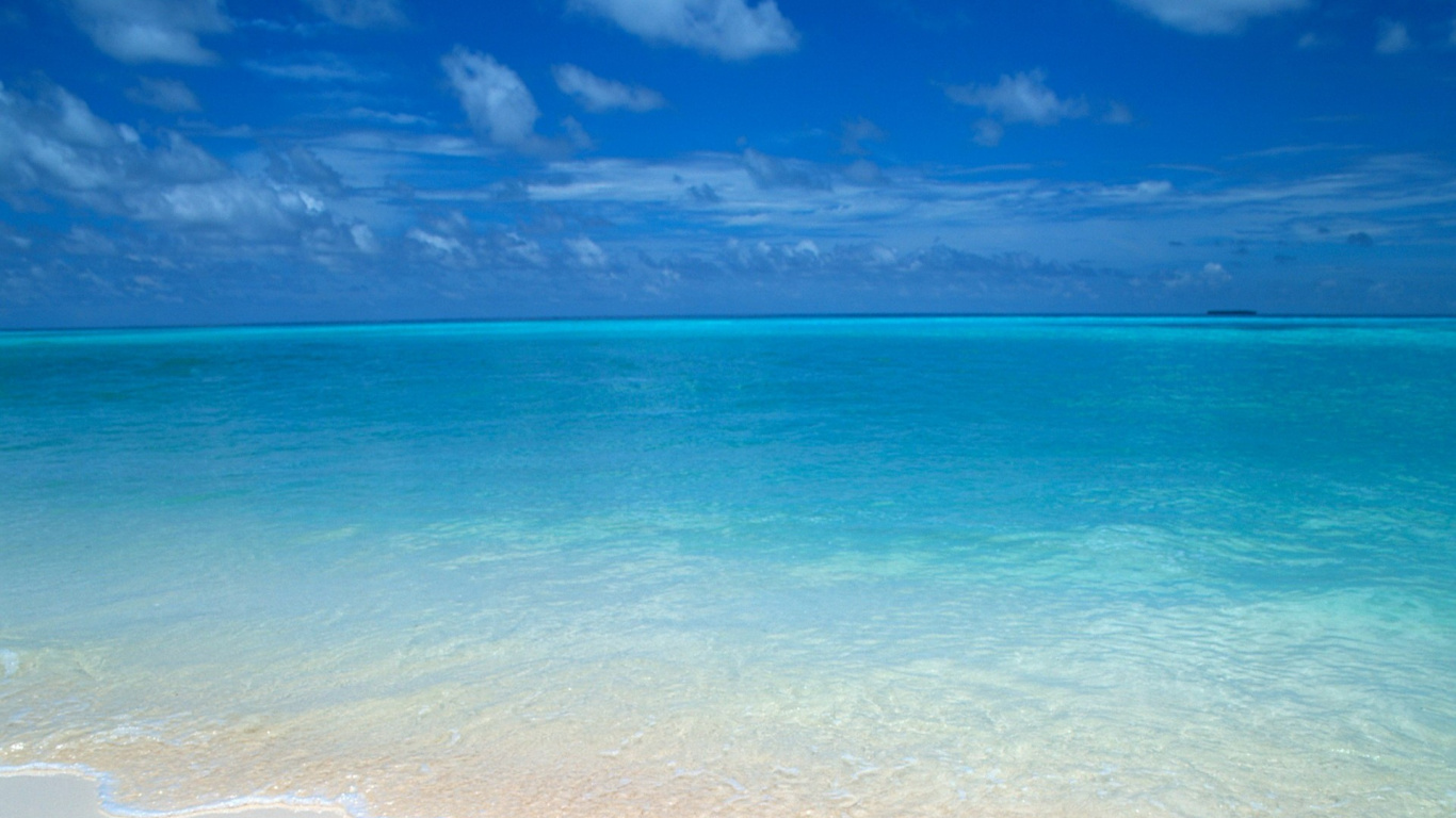 Обои море, океан, Аква, пляж, тропическая зона в разрешении 1366x768