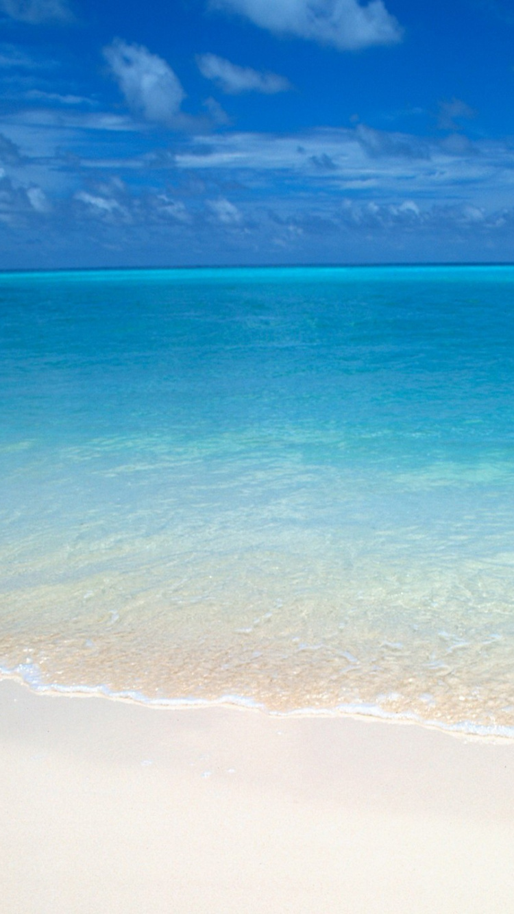 Обои море, океан, Аква, пляж, тропическая зона в разрешении 750x1334