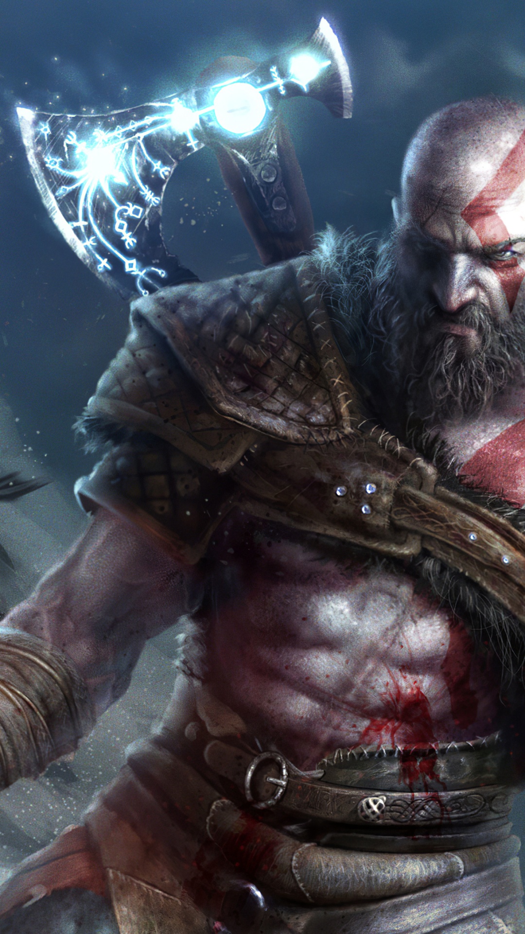 Обои иллюстрация, игры, компьютерная игра, god of war, игра-боевик в разрешении 1080x1920