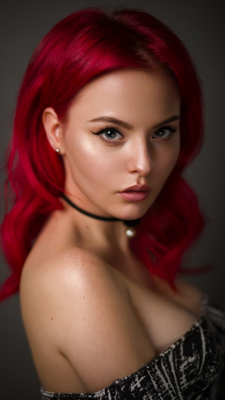 Обои красота, волосы, рыжие волосы, окраска волос, длинные волосы в разрешении 750x1334