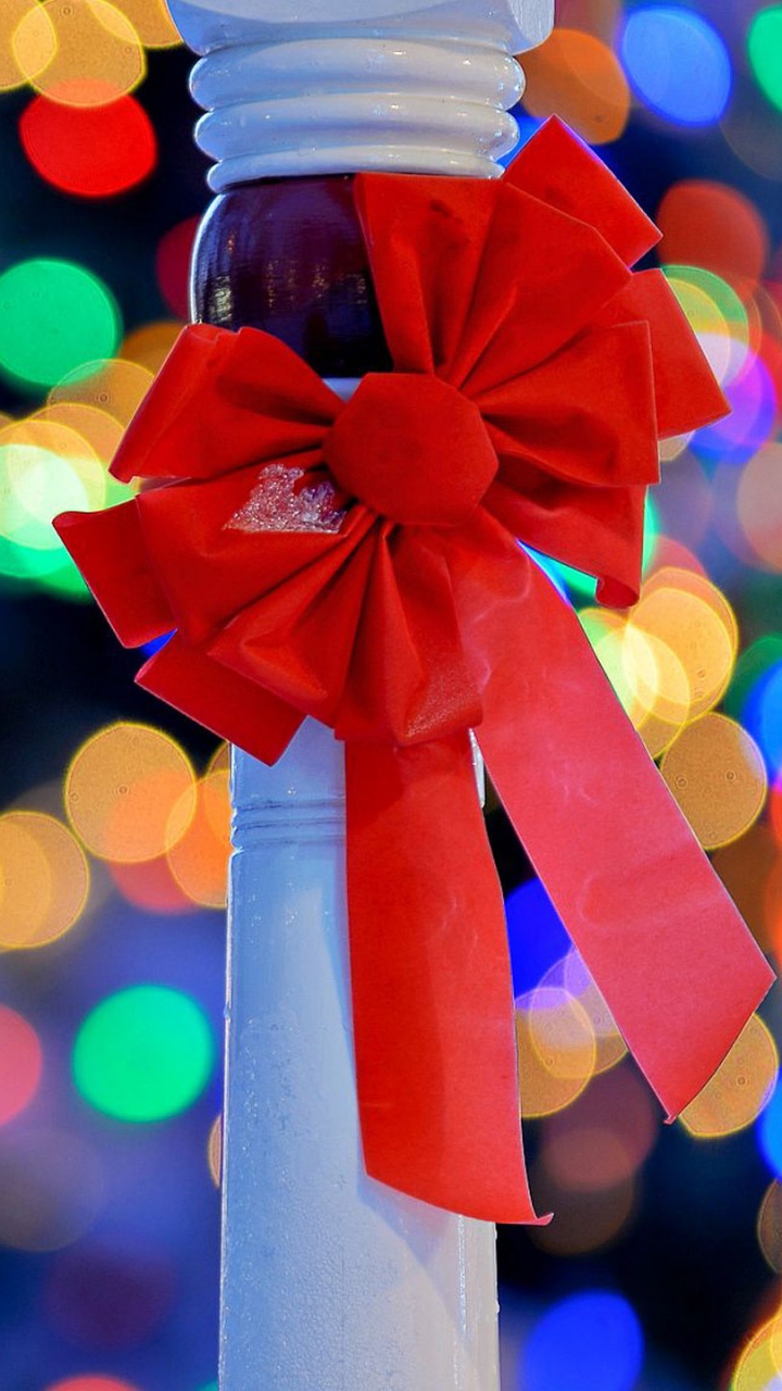 Обои свет, apple, Рождественские украшения, традиция, праздник в разрешении 720x1280