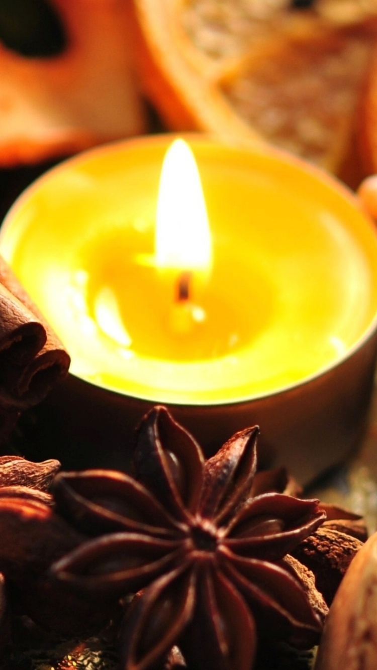 Обои свеча, свечки, Рождественский день, натюрморт, Беспламенного свечи в разрешении 750x1334