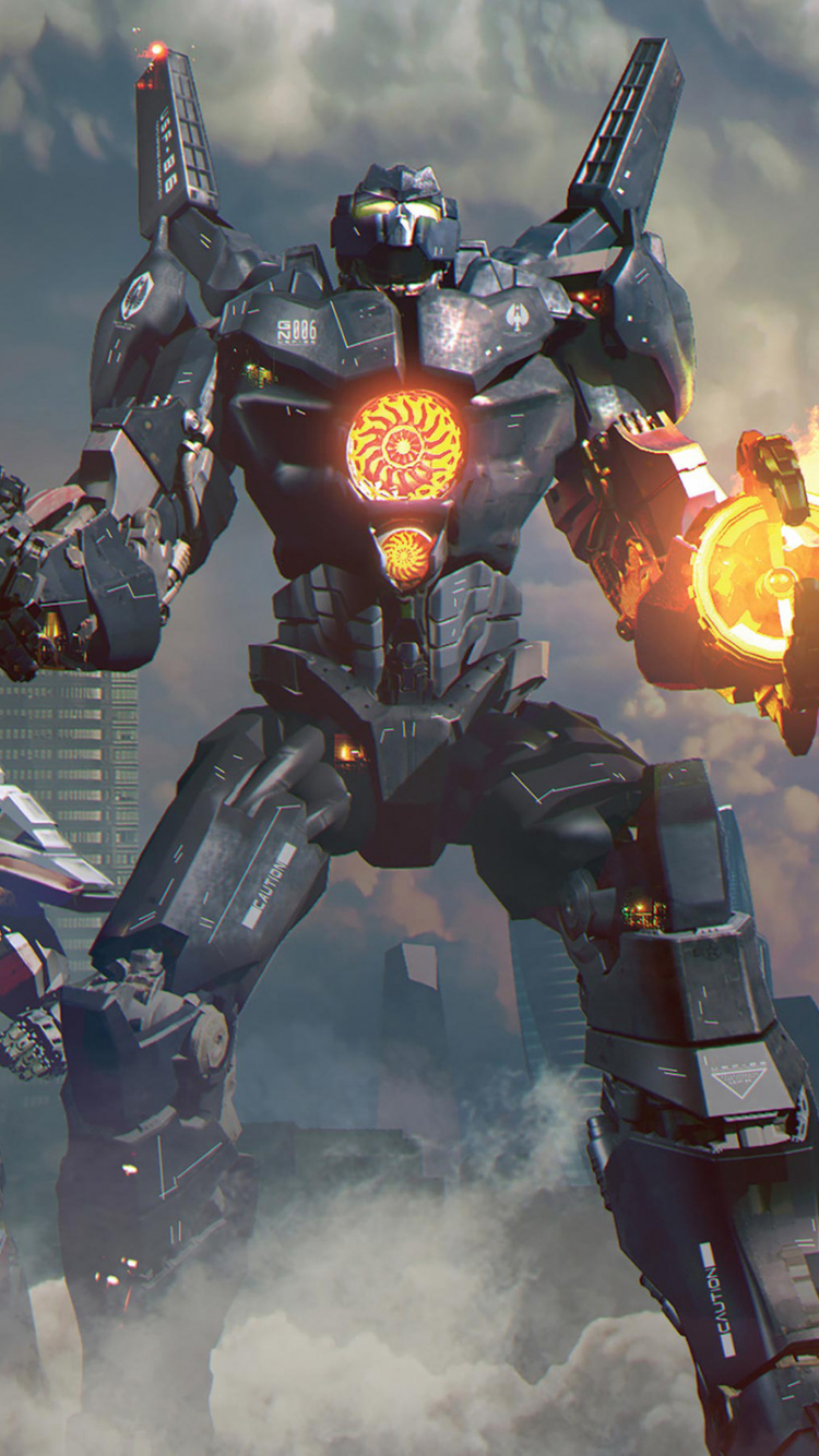 Обои Тихоокеанский рубеж, Кайдзю, меха, компьютерная игра, игры в разрешении 750x1334