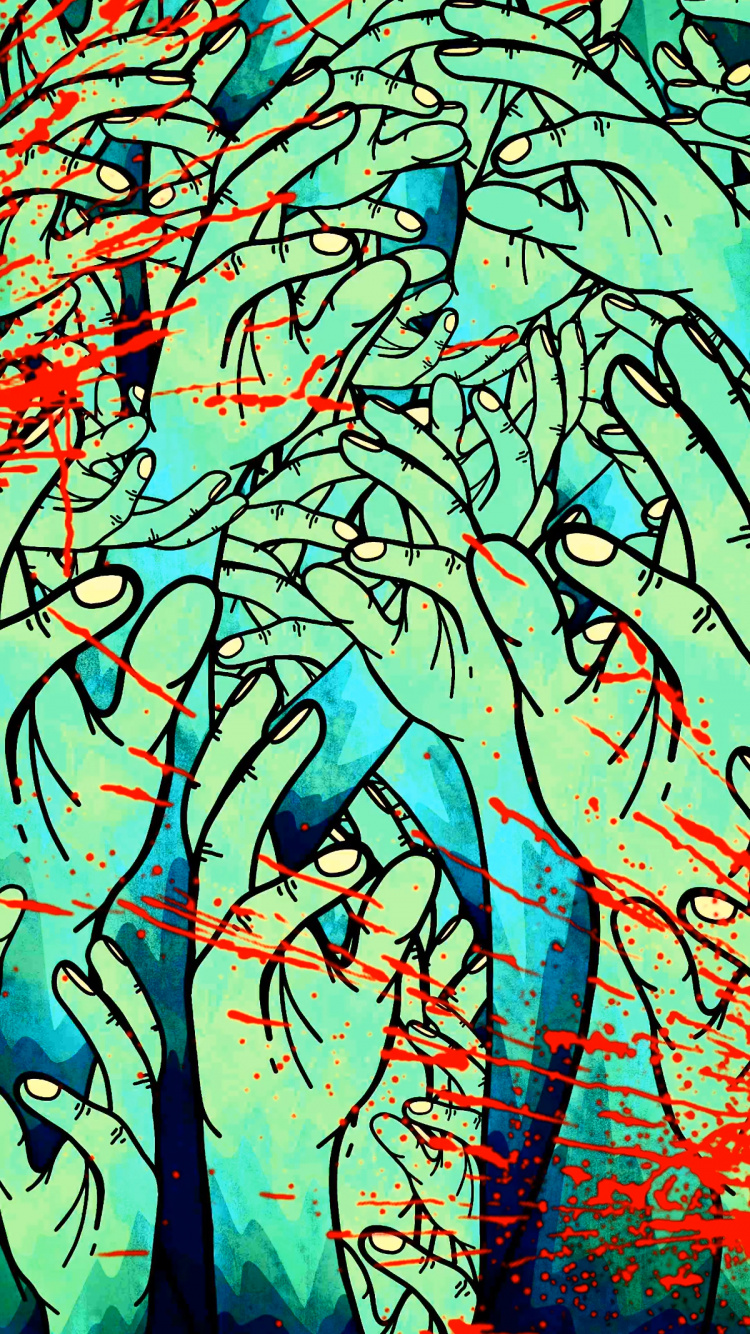 Обои дерево, синий, красочность, чирок, Аква в разрешении 750x1334