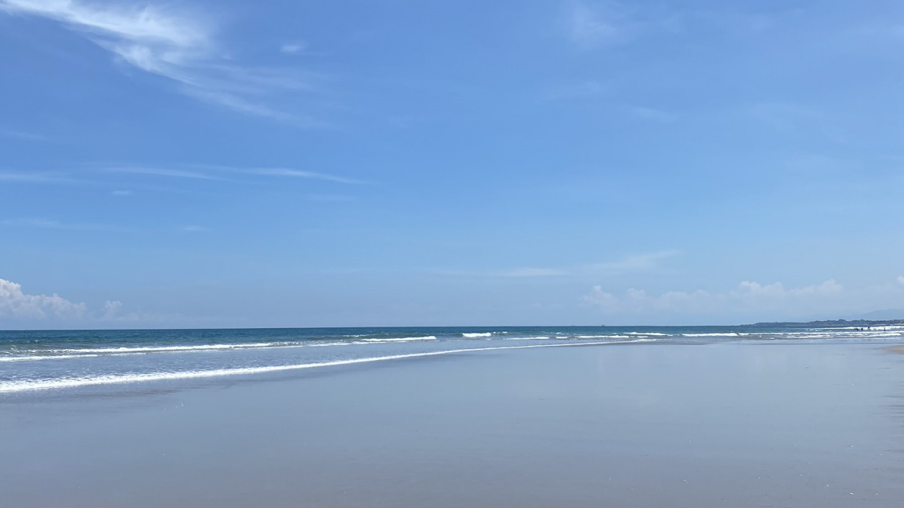 Обои мадфлэт, берег, прилив, жидкость, синий в разрешении 1280x720