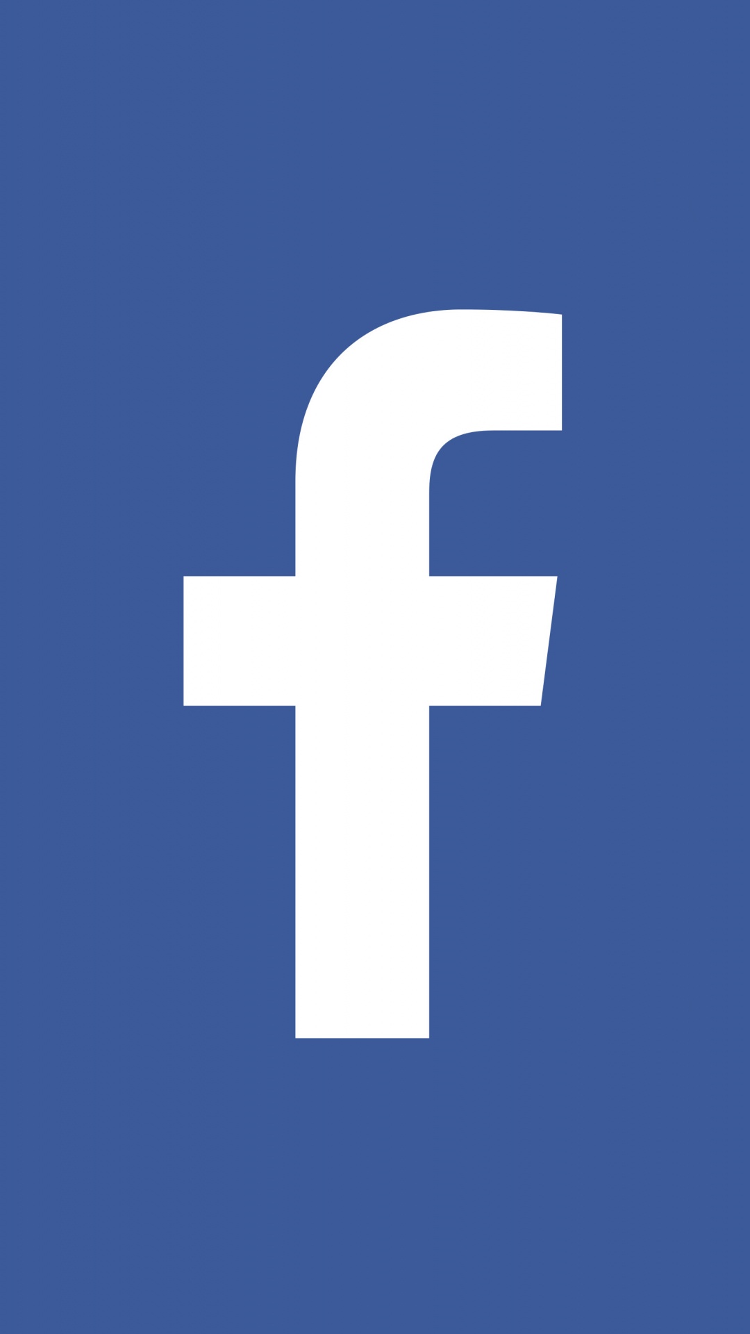 Обои значок facebook, фейсбук, лого, текст, линия в разрешении 1080x1920