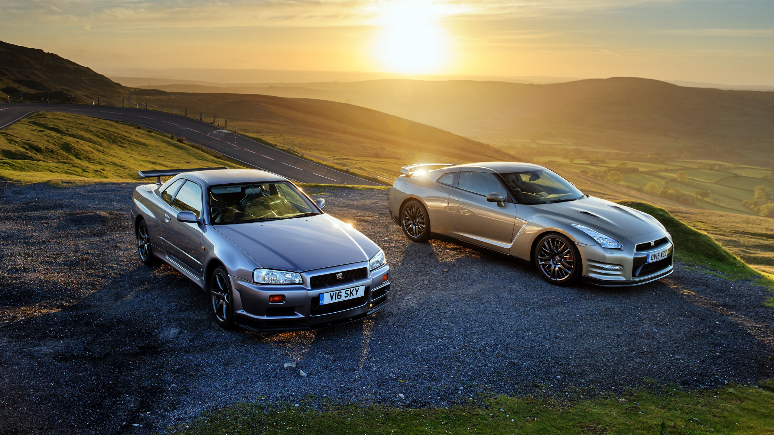 Обои Ниссан, авто, спорткар, суперкар, мощные машины в разрешении 2560x1440