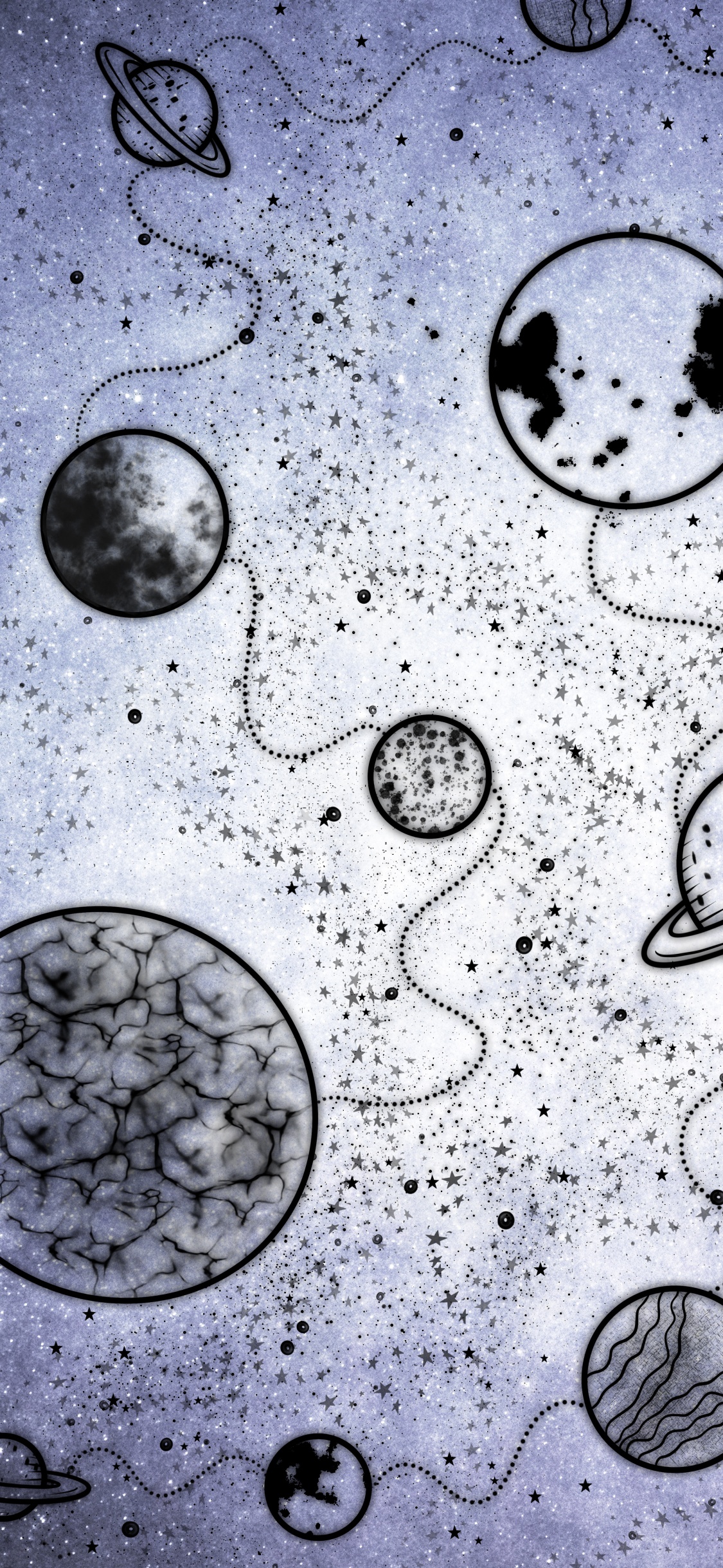 Обои вода, жидкий, природа, черный, круг в разрешении 1125x2436