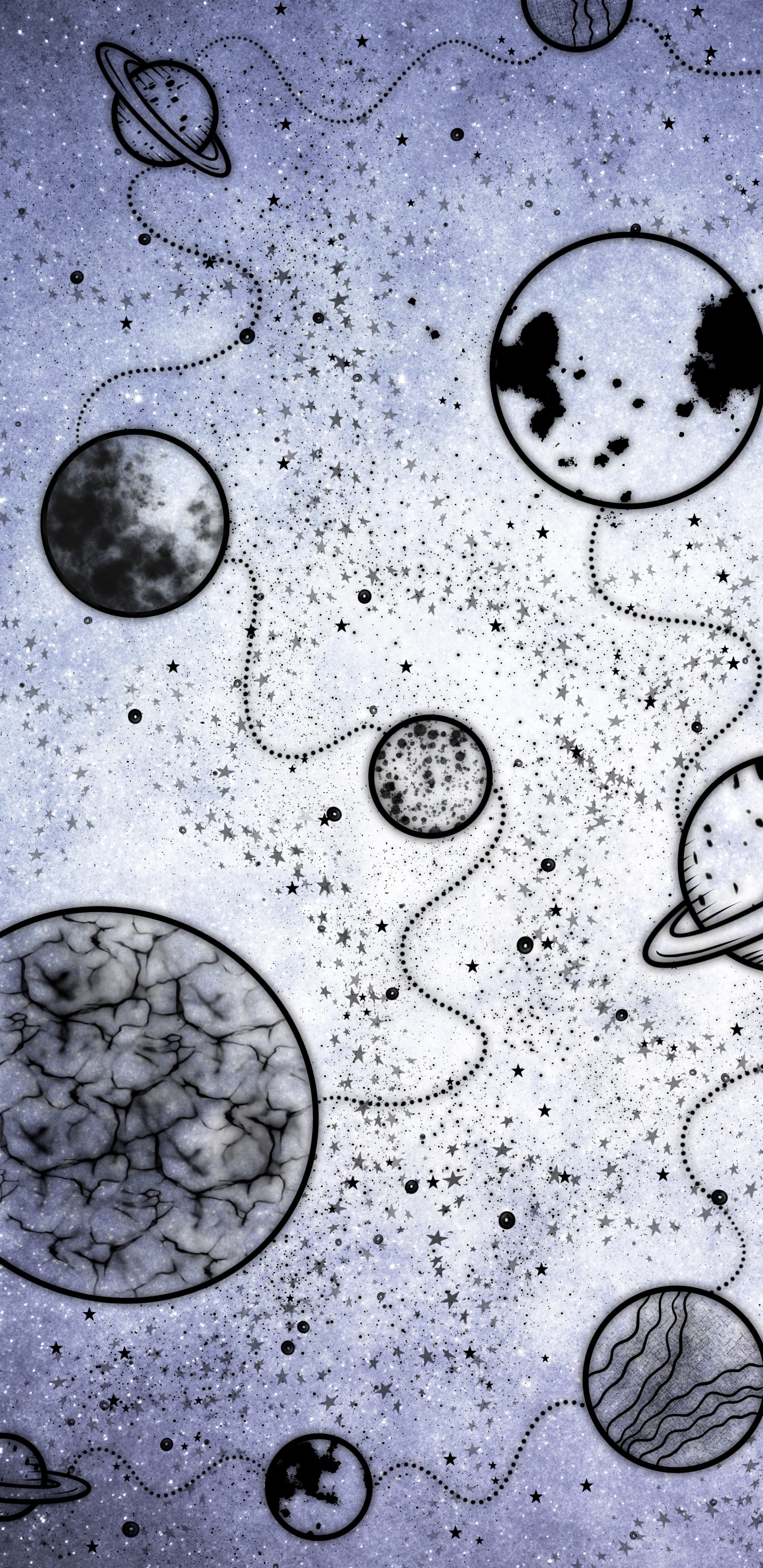 Обои вода, жидкий, природа, черный, круг в разрешении 1440x2960