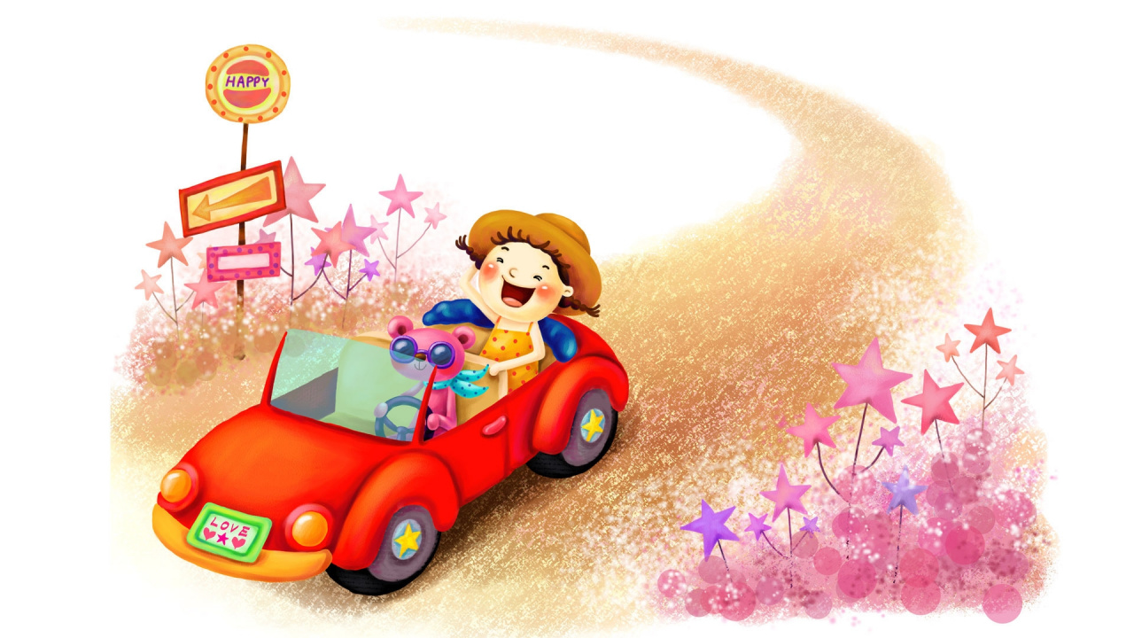 Обои мультфильм, рисование, иллюстрация в разрешении 1280x720