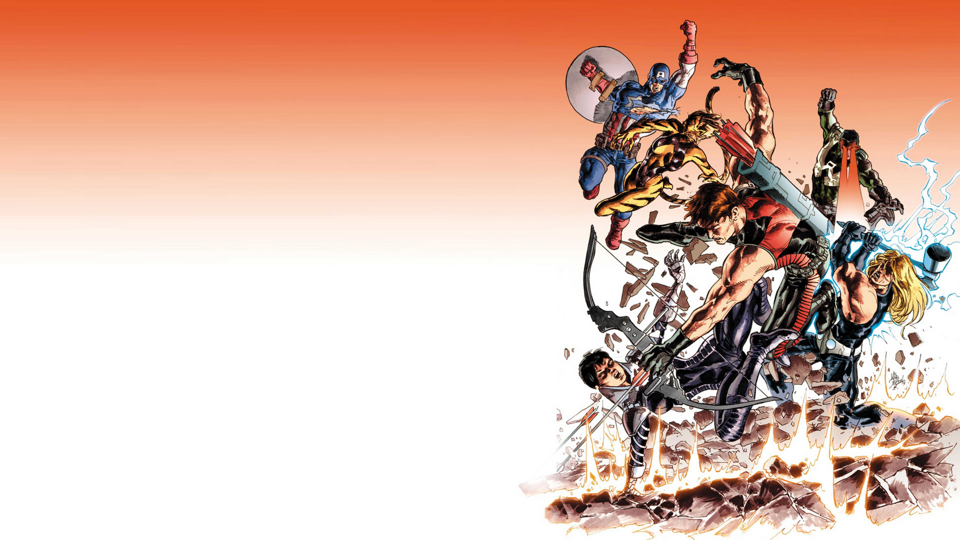 Обои Окончательный Комиксы Ультимейтов, комиксы, иллюстрация, графический дизайн, графика в разрешении 1920x1080