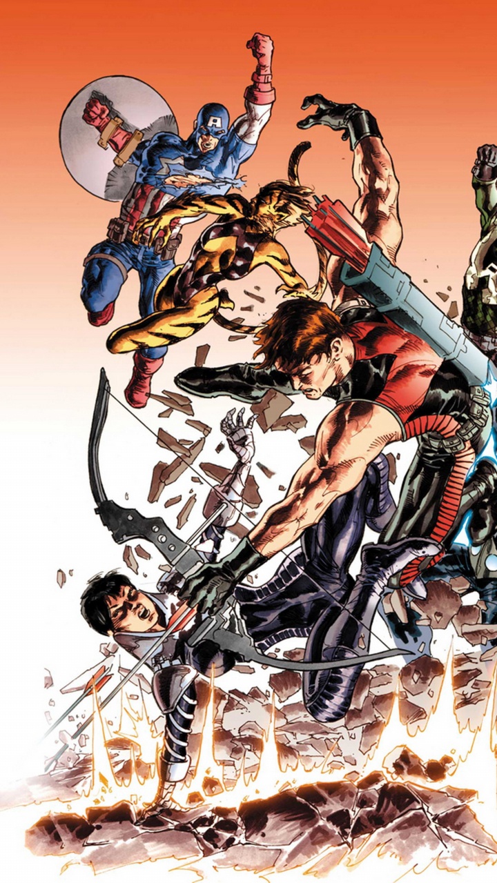 Обои Окончательный Комиксы Ультимейтов, комиксы, иллюстрация, графический дизайн, графика в разрешении 720x1280