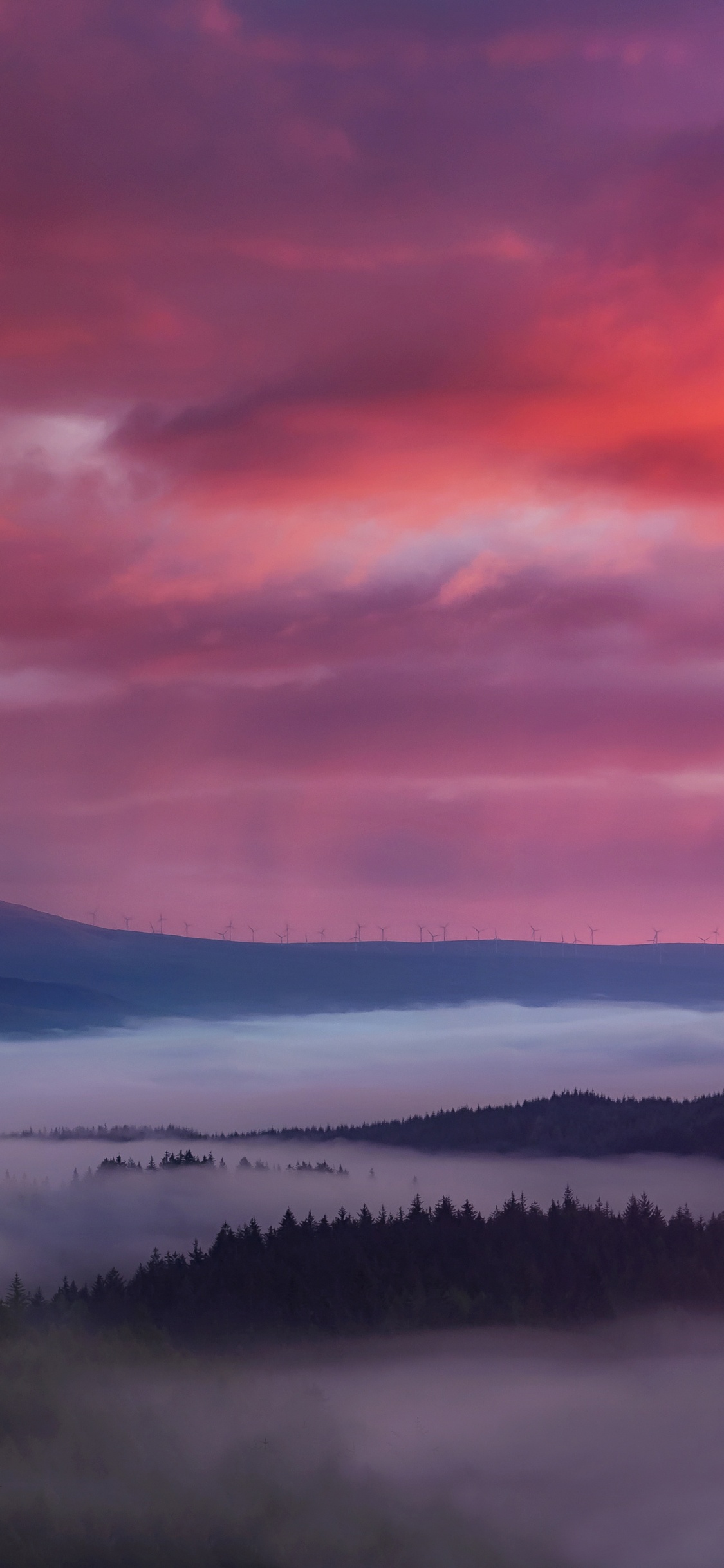 Обои гора, пейзаж, природа, облако, атмосфера в разрешении 1125x2436