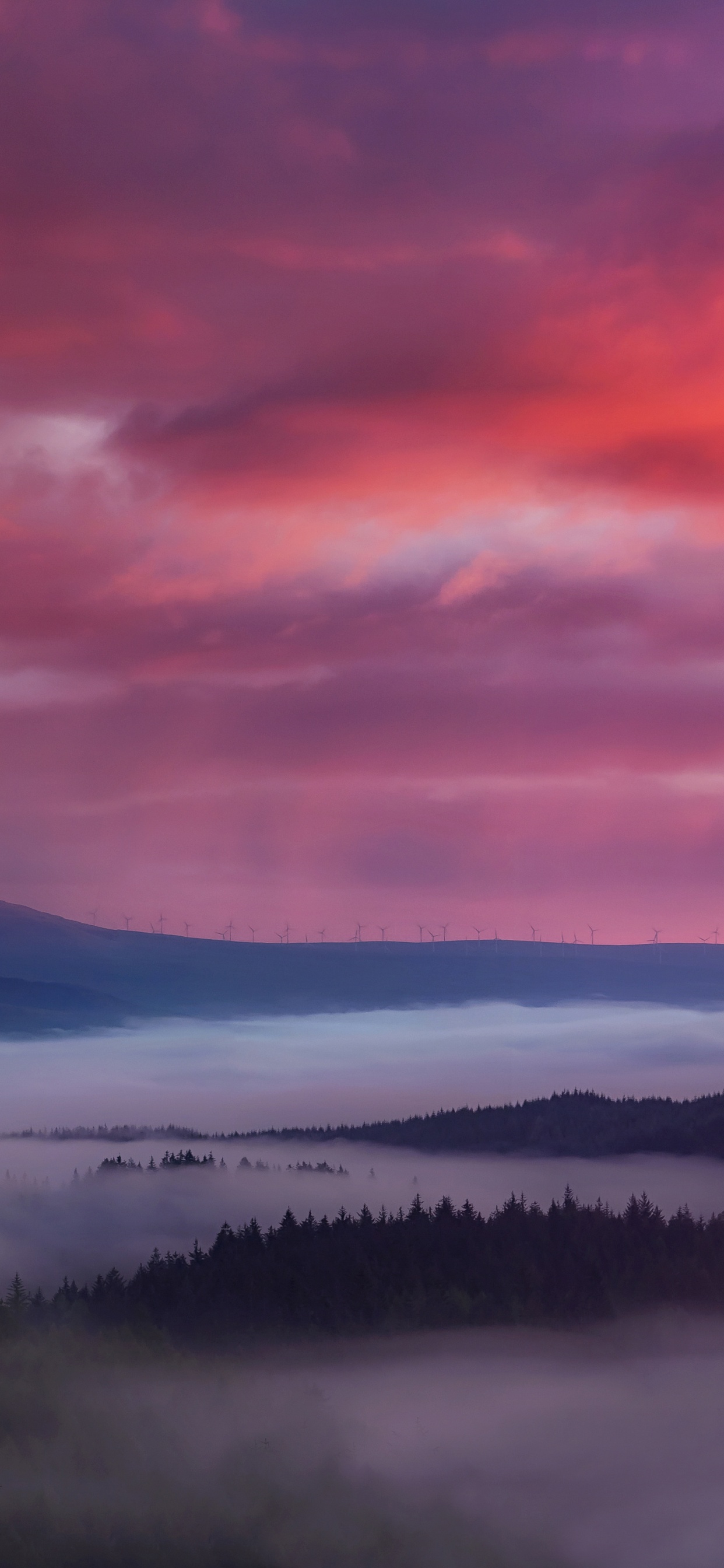 Обои гора, пейзаж, природа, облако, атмосфера в разрешении 1242x2688