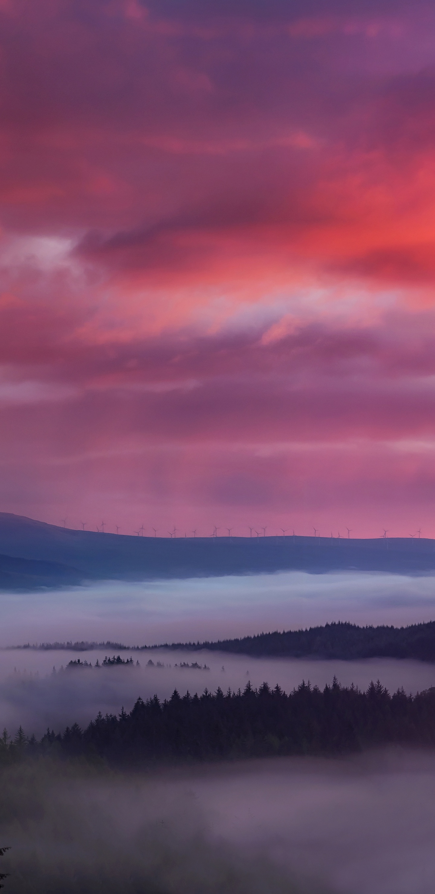 Обои гора, пейзаж, природа, облако, атмосфера в разрешении 1440x2960