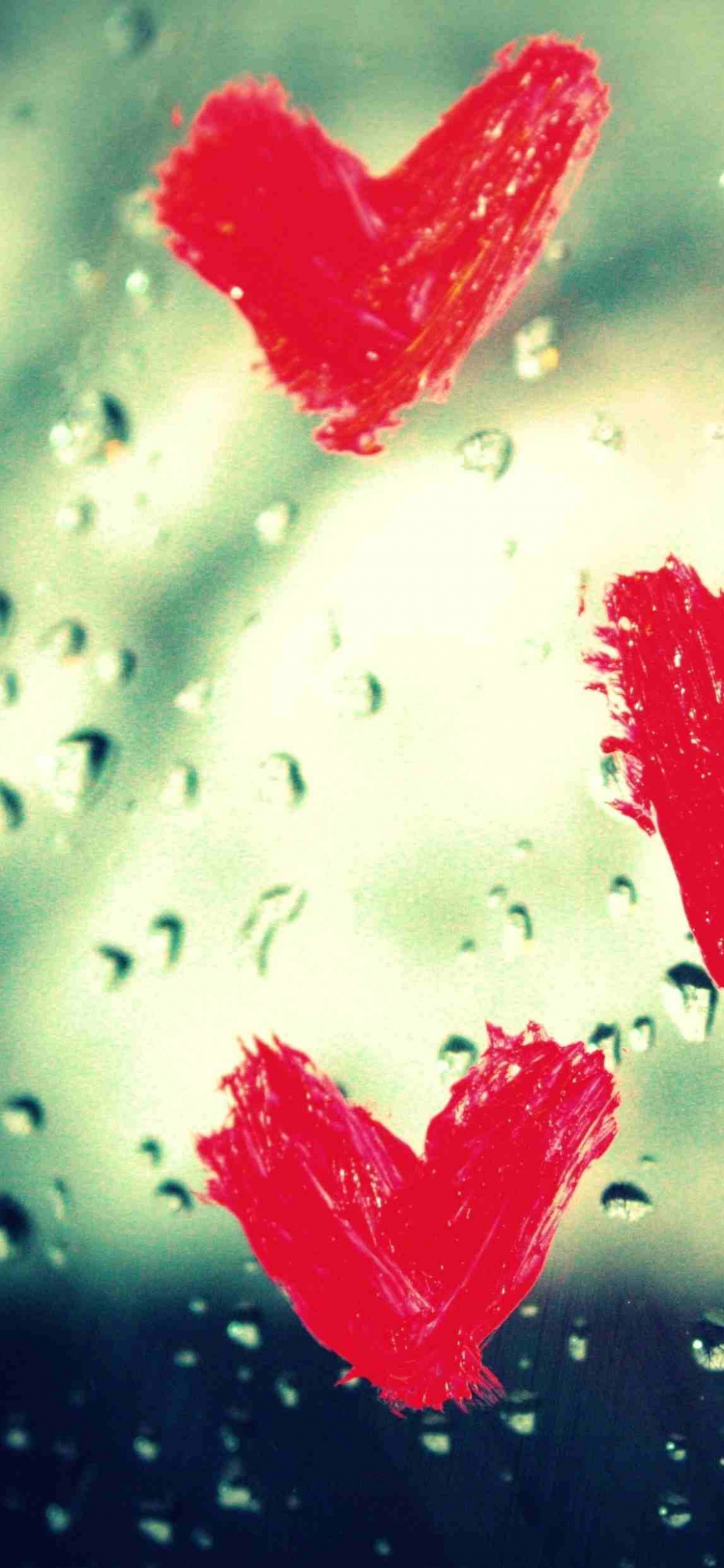 Обои День Святого Валентина, красный цвет, сердце, лист, любовь в разрешении 1125x2436