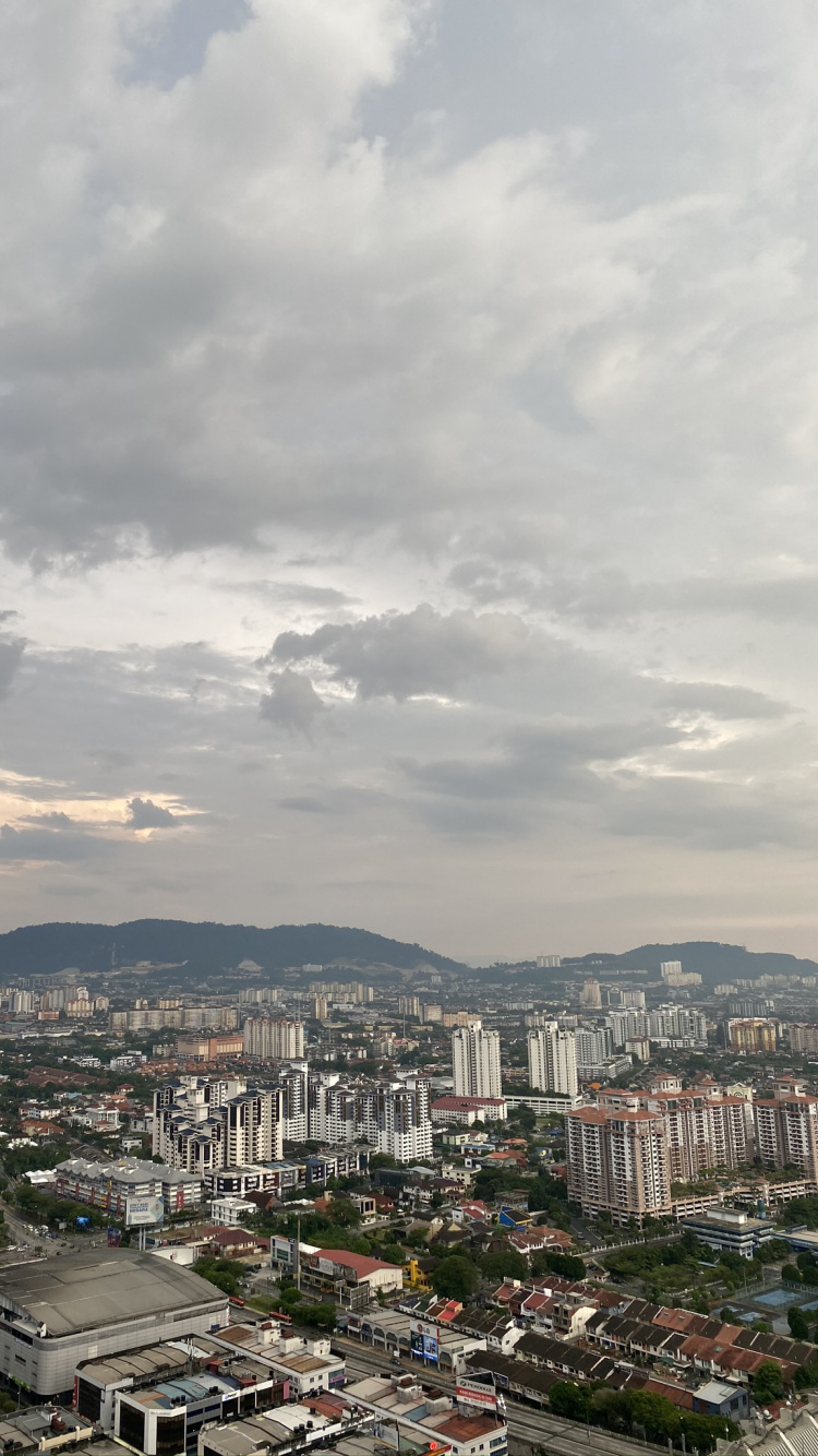 Обои дневное время, облако, городской район, соседство, жилой район в разрешении 750x1334