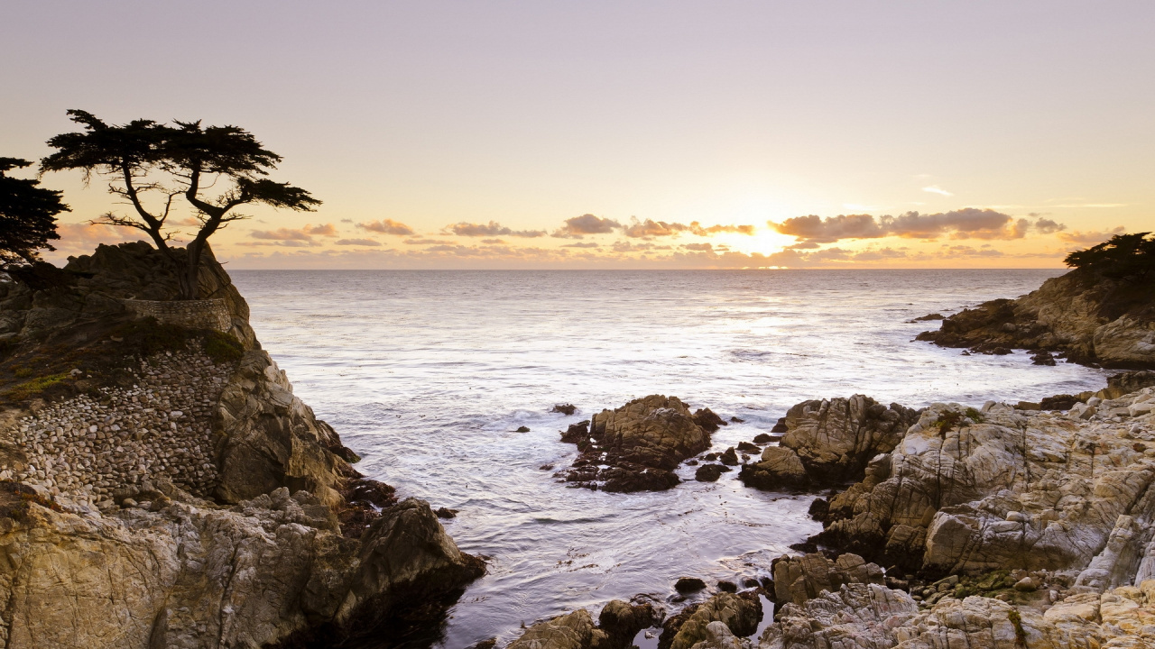 Обои море, водоем, побережье, океан, берег в разрешении 1280x720