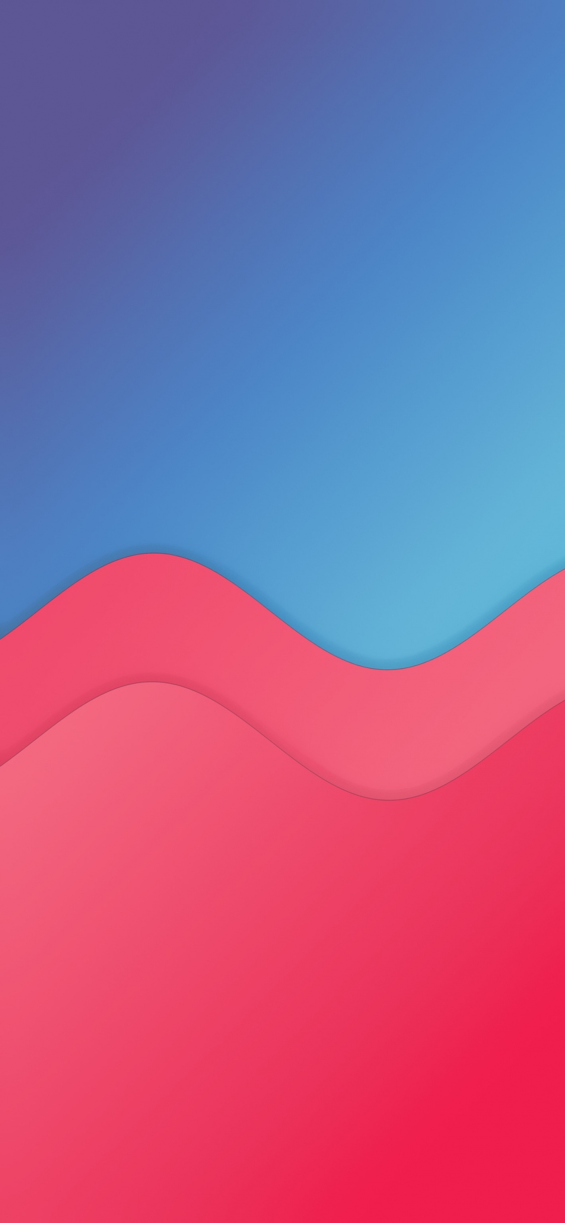 Обои склон, прямоугольник, арт, полутона и оттенки, пурпурный цвет в разрешении 1125x2436