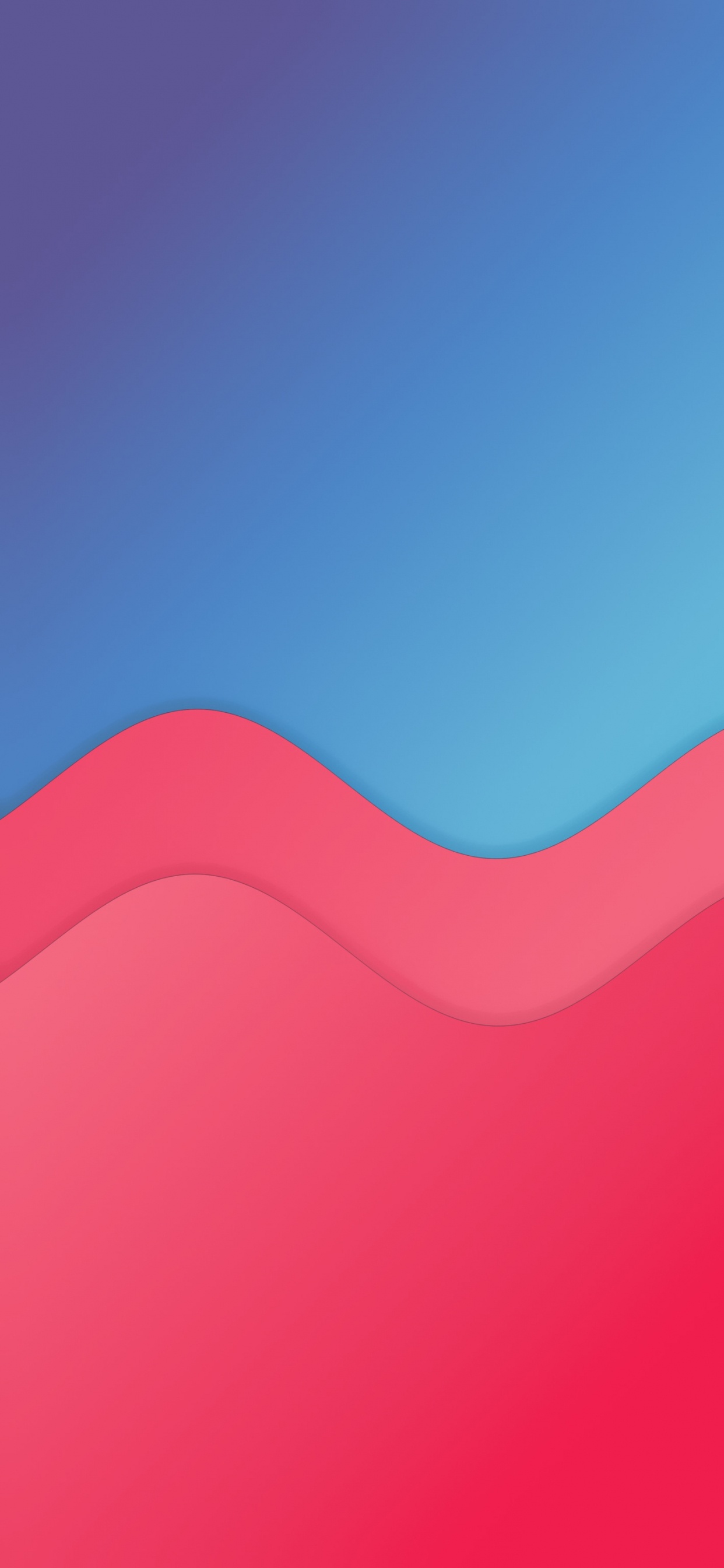 Обои склон, прямоугольник, арт, полутона и оттенки, пурпурный цвет в разрешении 1242x2688