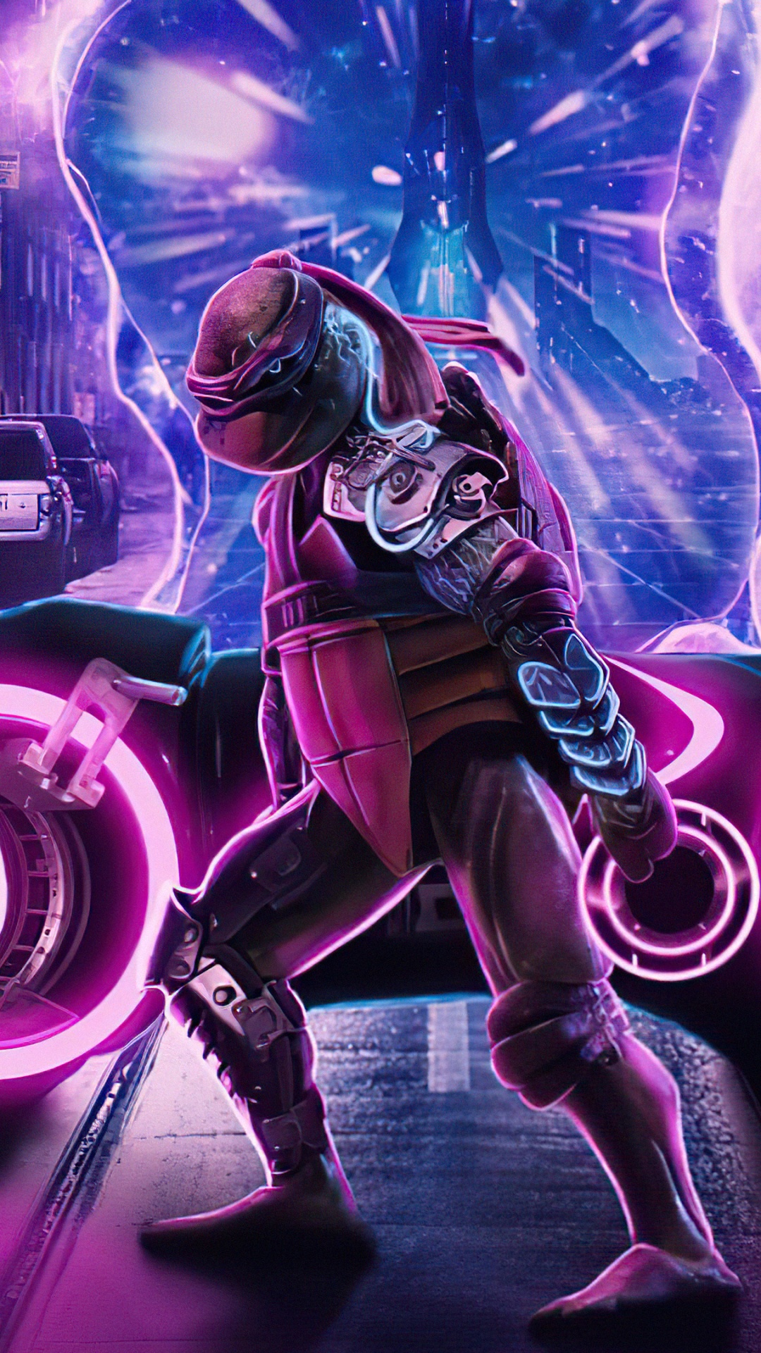 Обои шина, колесо, свет, пурпур, автомобильные шины в разрешении 1080x1920